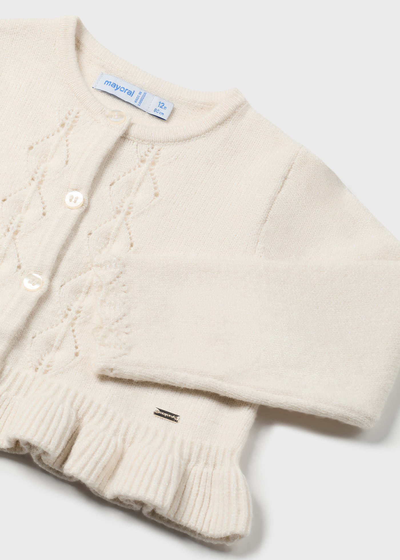 Baby Tricot Ruffle Cardigan