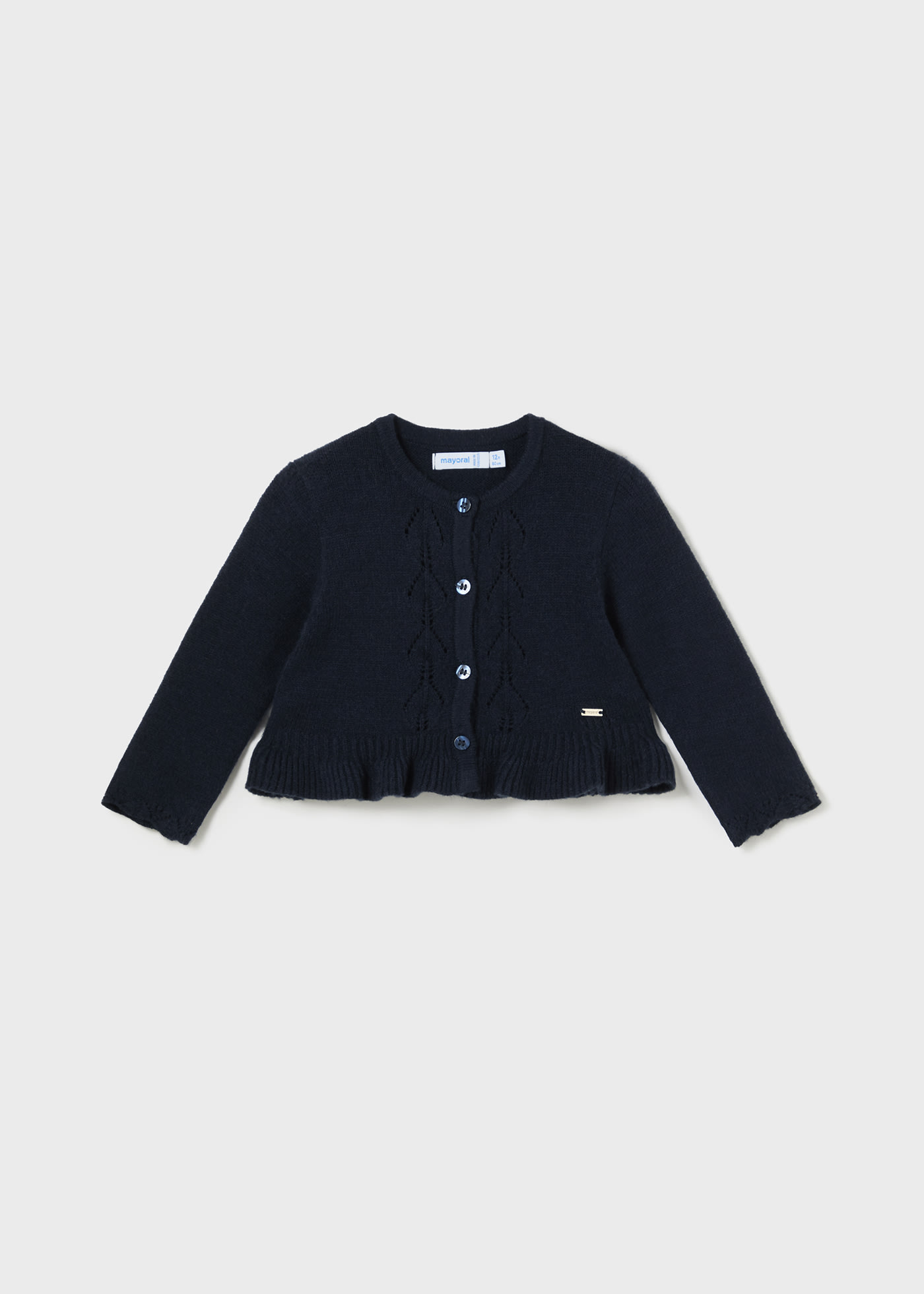 Baby Tricot Ruffle Cardigan