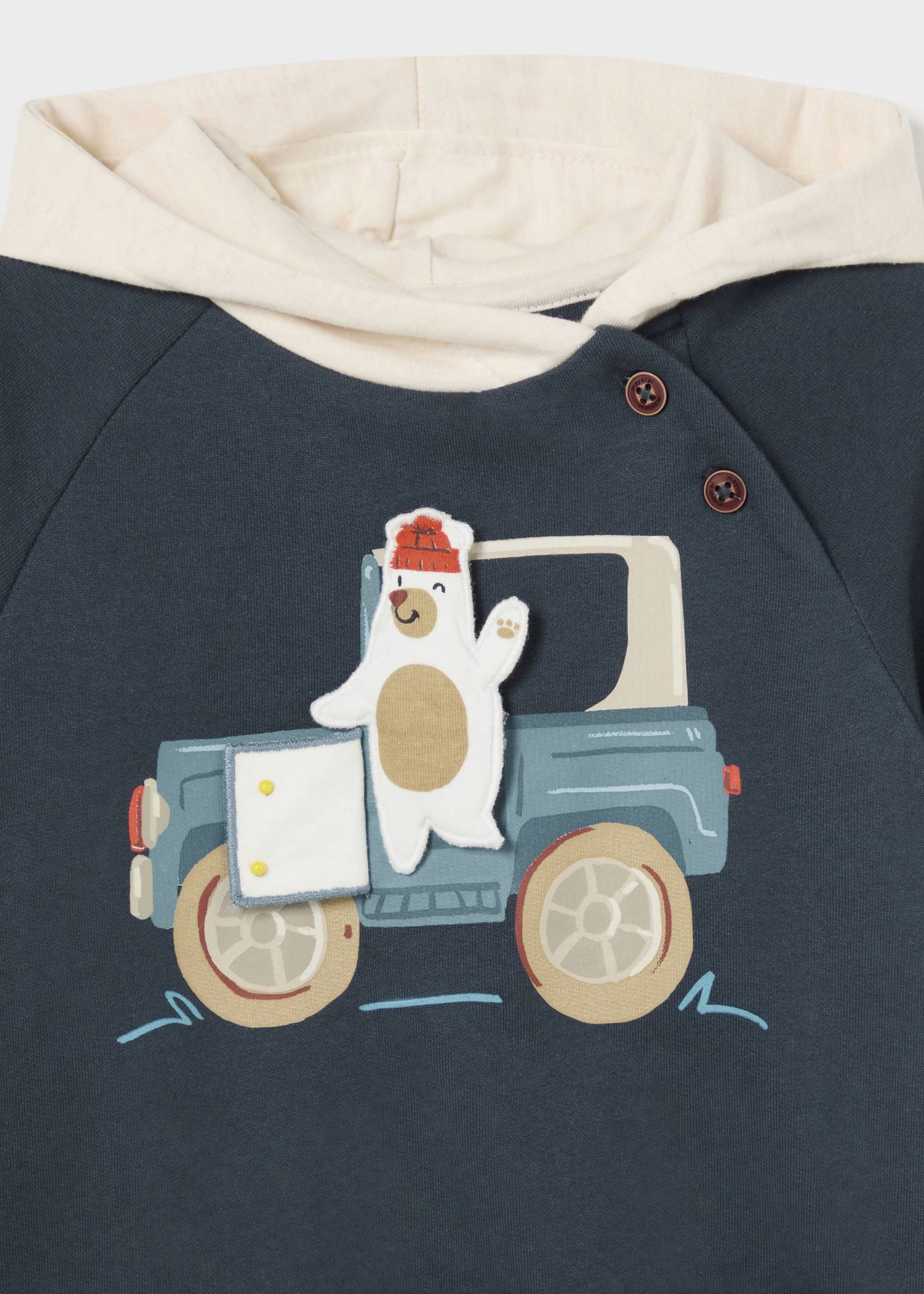 Sweatshirt interaktiv Auto Baby