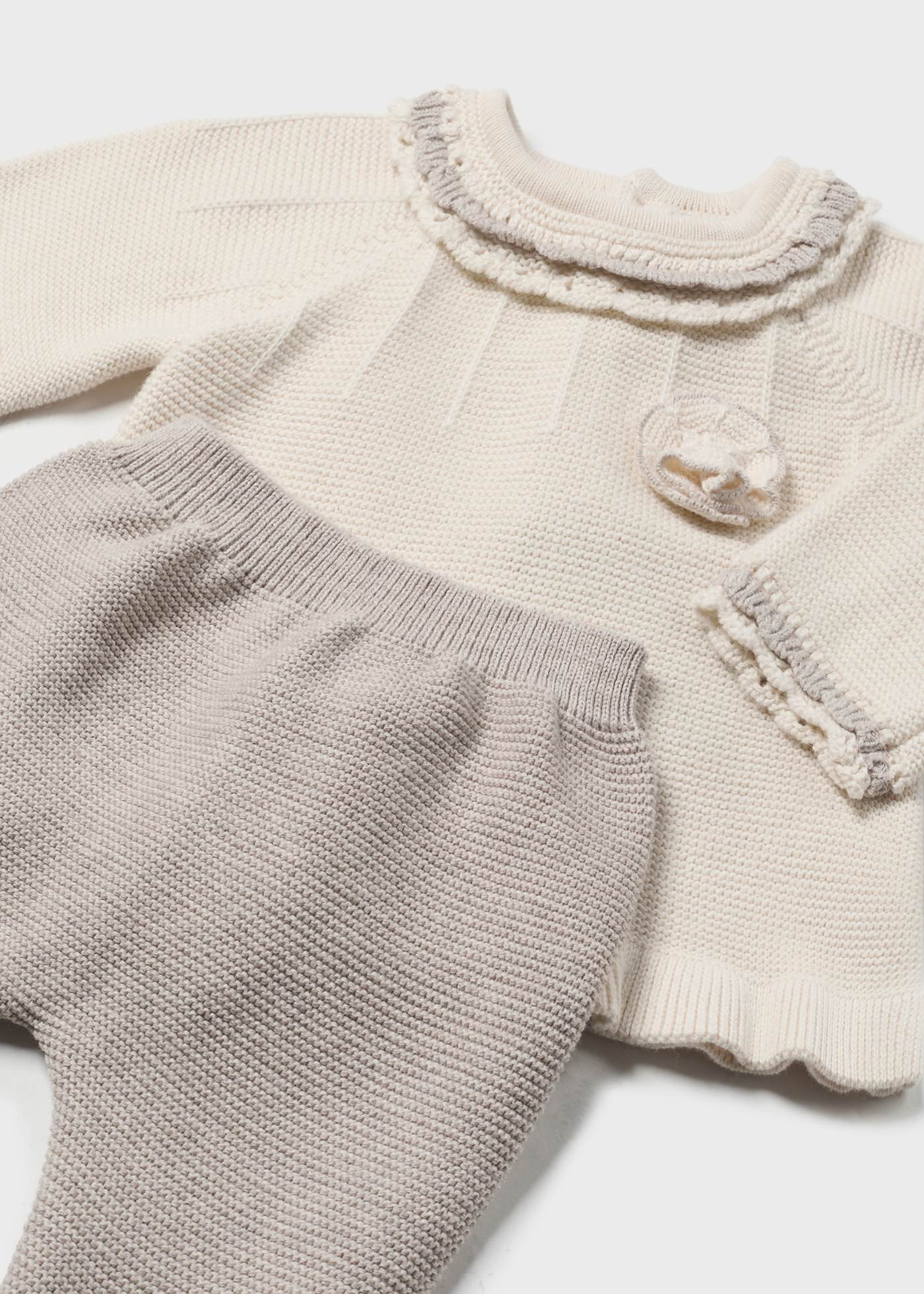 Set 3 piese tricot nou-nascut