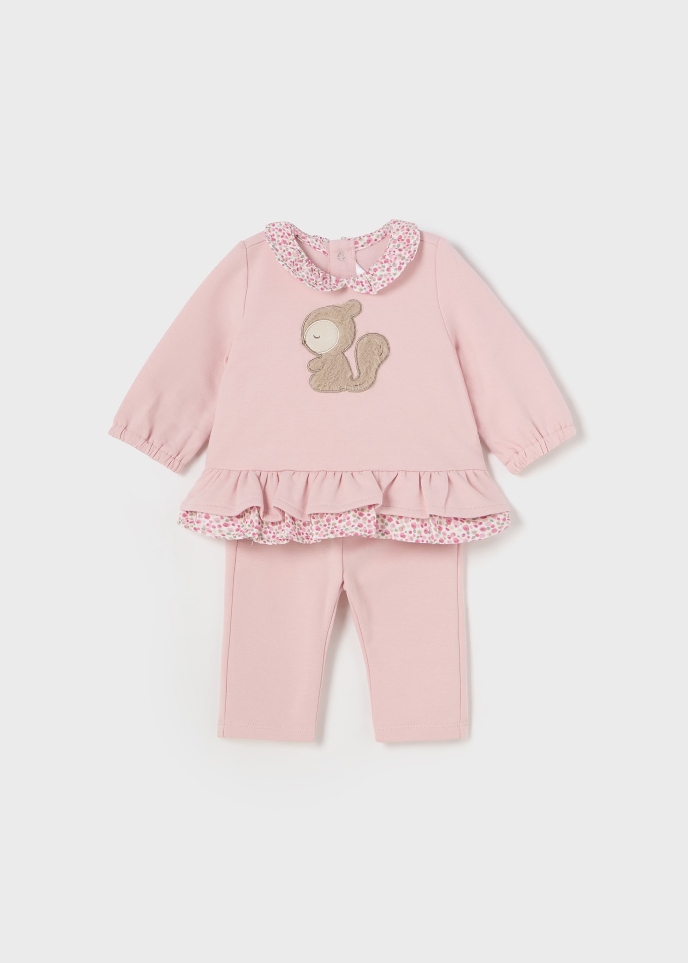 Newborn Girl Ruffle Jumper and Trousers Set