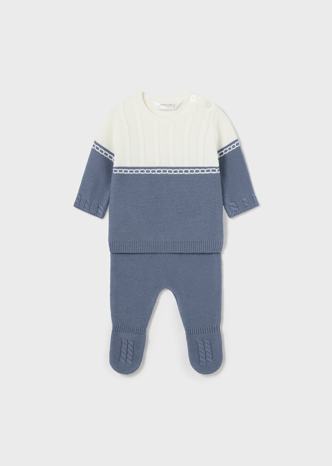 Newborn Boy Striped Jumper and Leggings Set