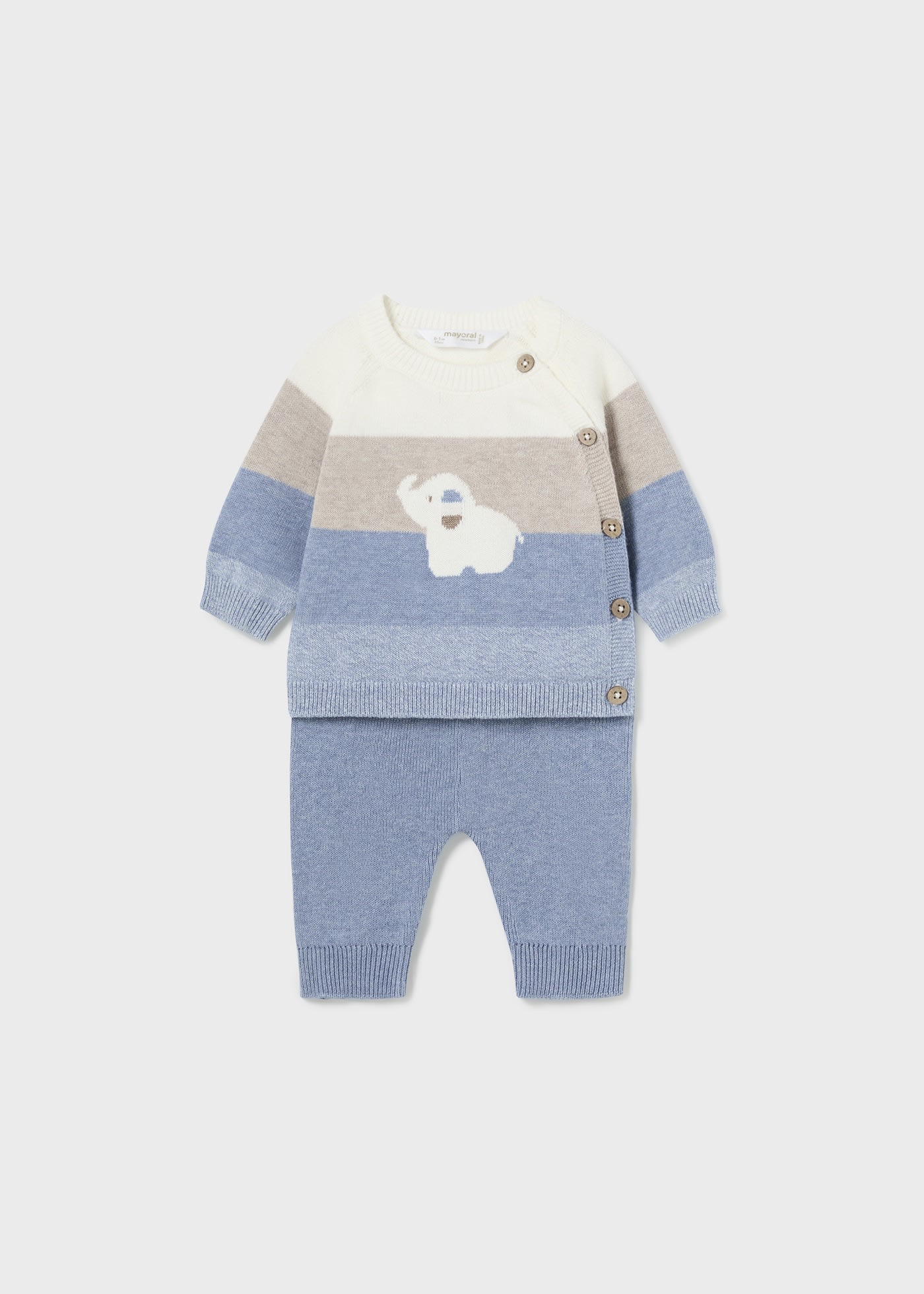 Newborn Boy Striped Jumper and Trousers Set