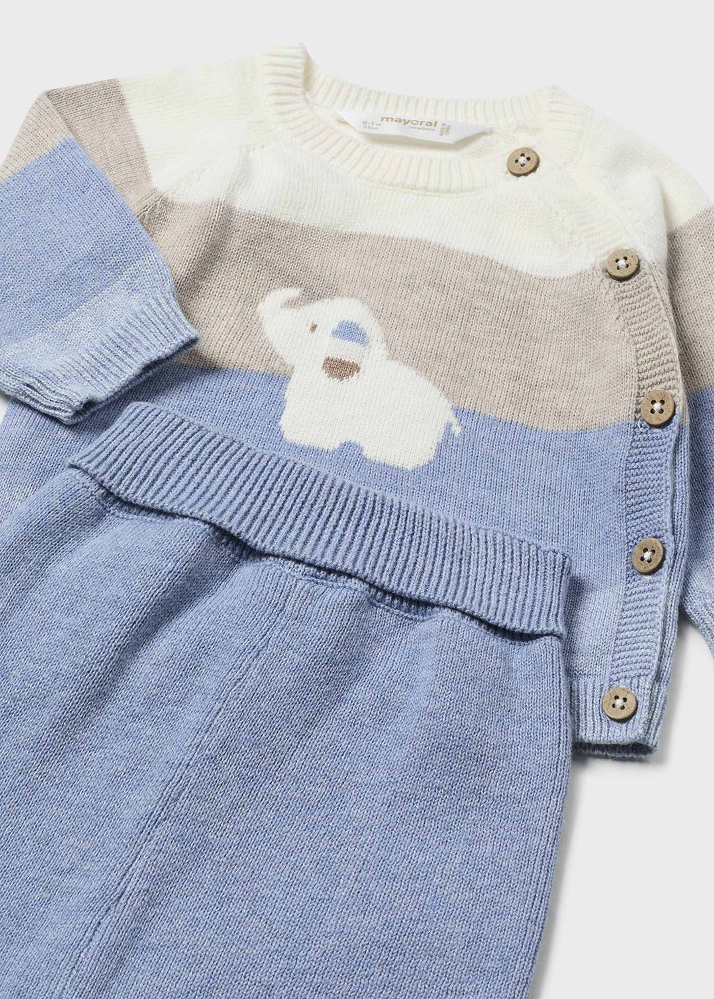 Newborn Boy Striped Jumper and Trousers Set