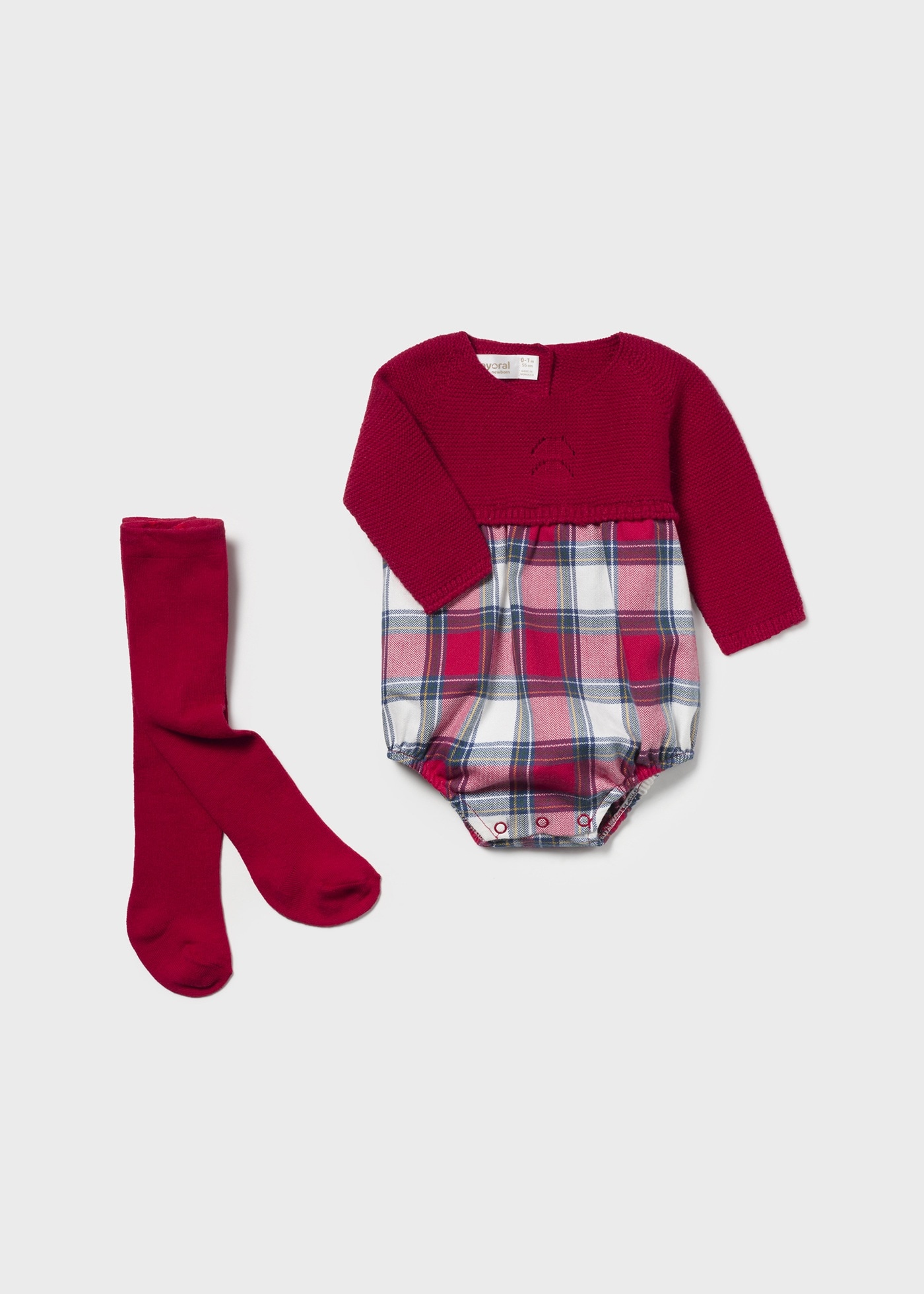 Conjunto fato de bebé e collants recém nascido