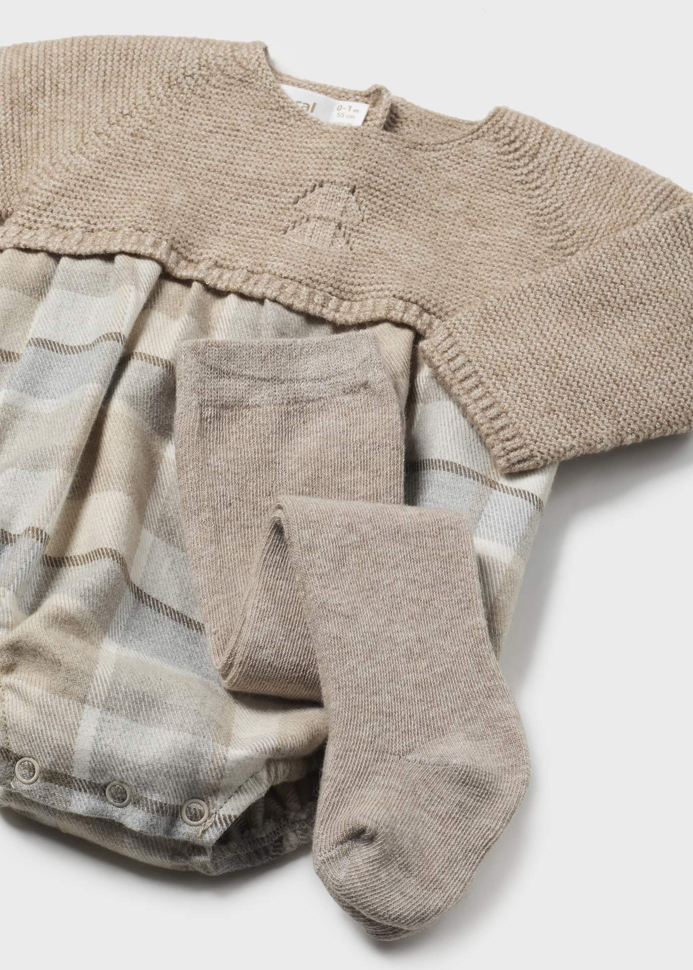 Conjunto fato de bebé e collants recém nascido