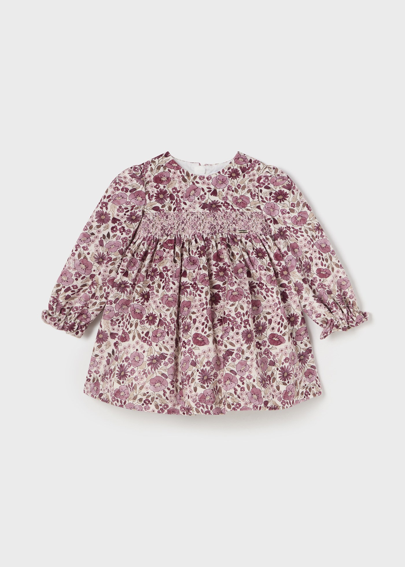 Robe en velours imprimé bébé