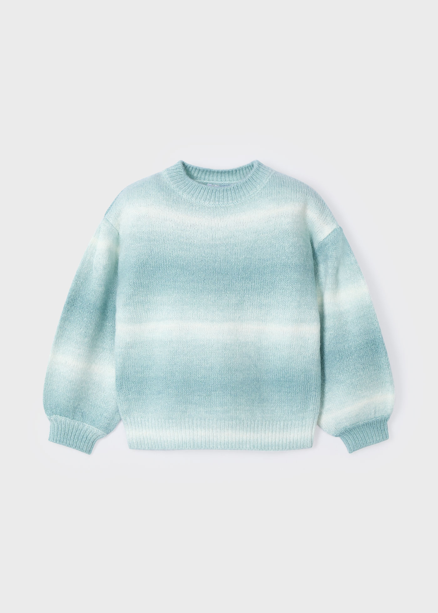 Sweter w gradientowe pasy dla dziewczynki
