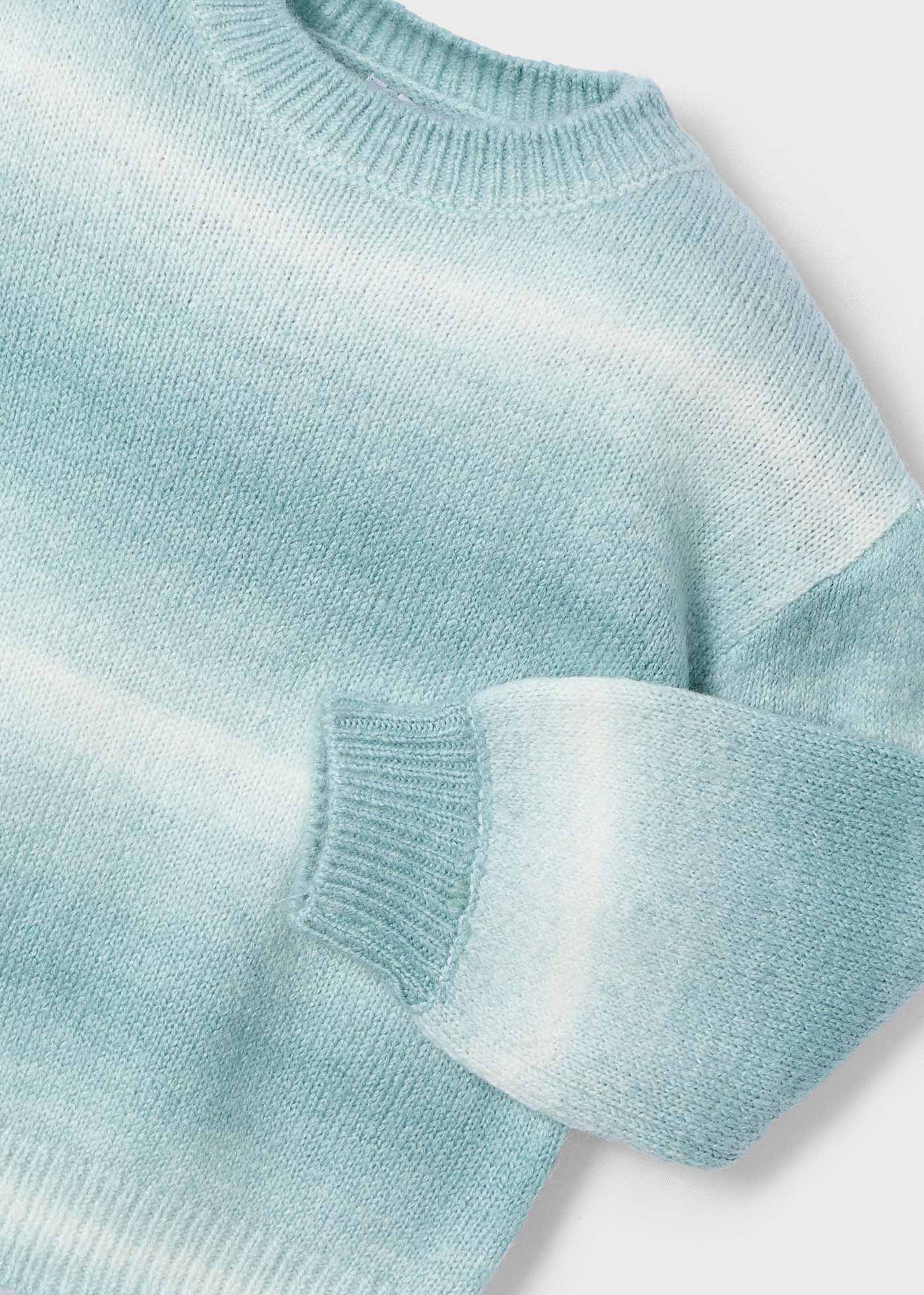 Sweter w gradientowe pasy dla dziewczynki
