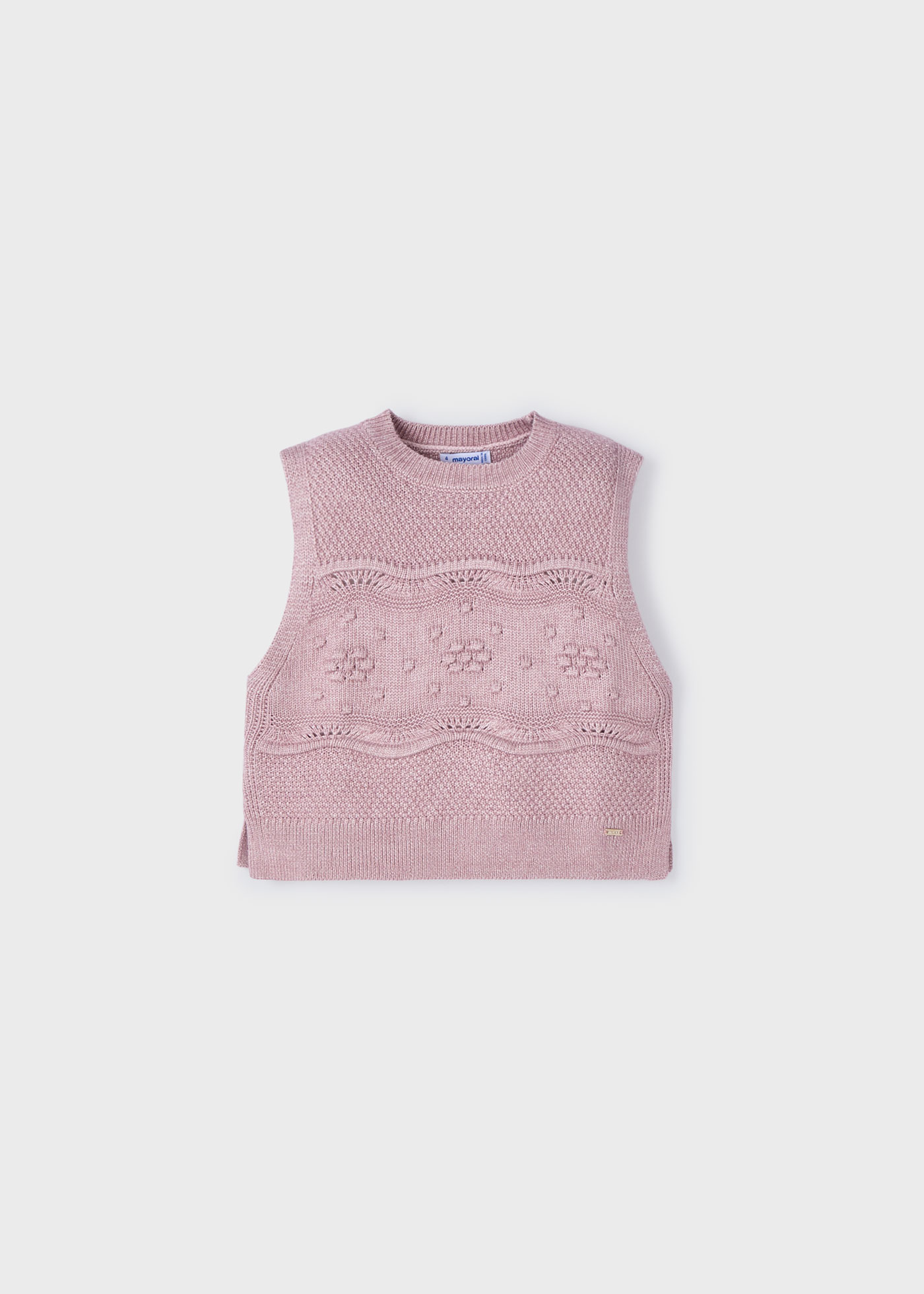 Chaleco tricot niña