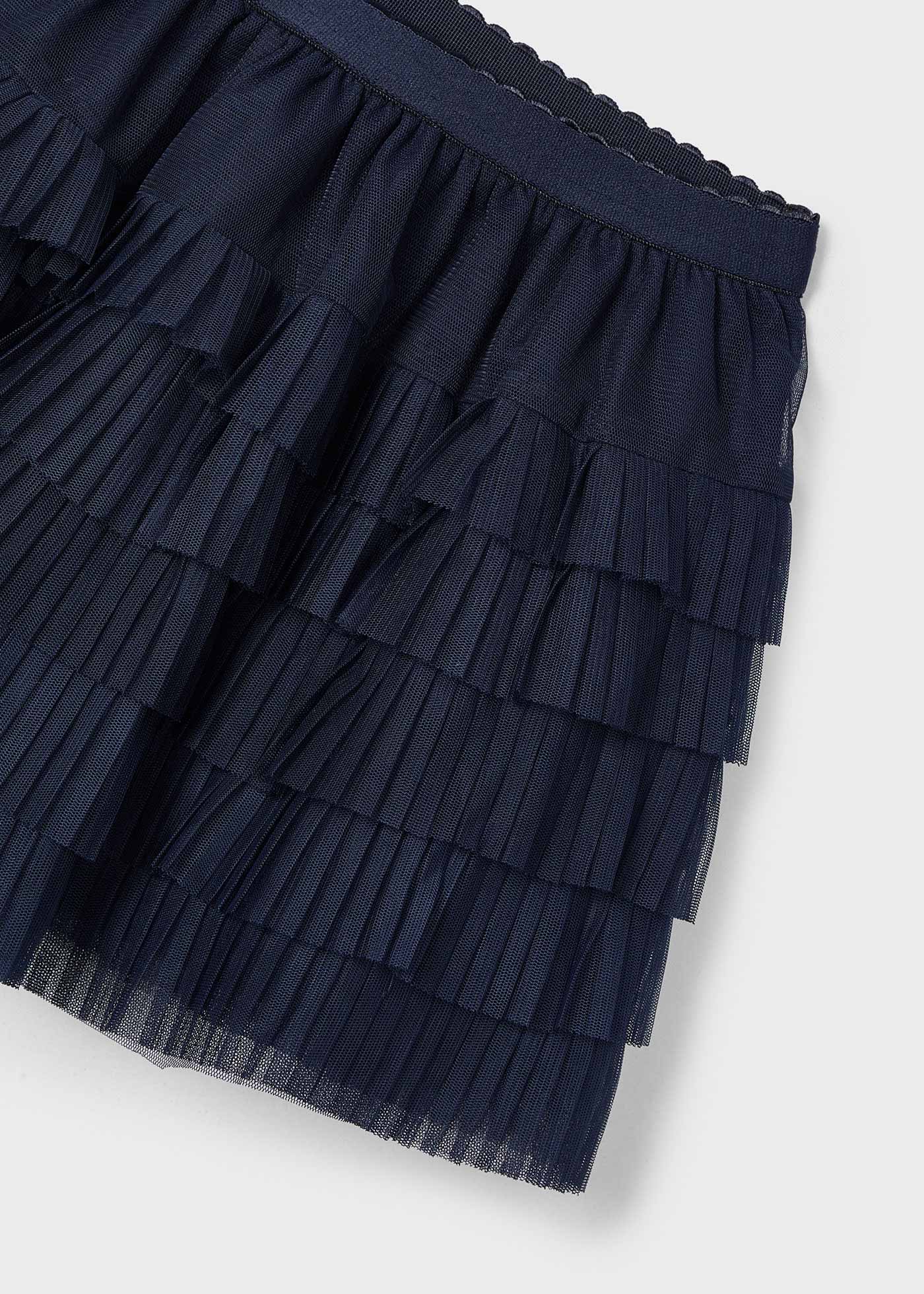 Pleated mini skirt tulle hotsell