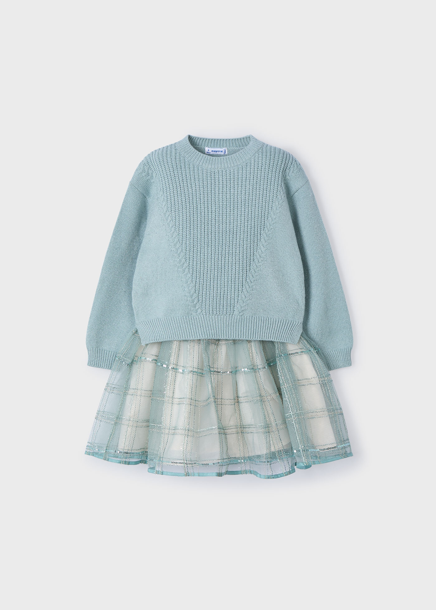 Robe en tulle avec pull fille