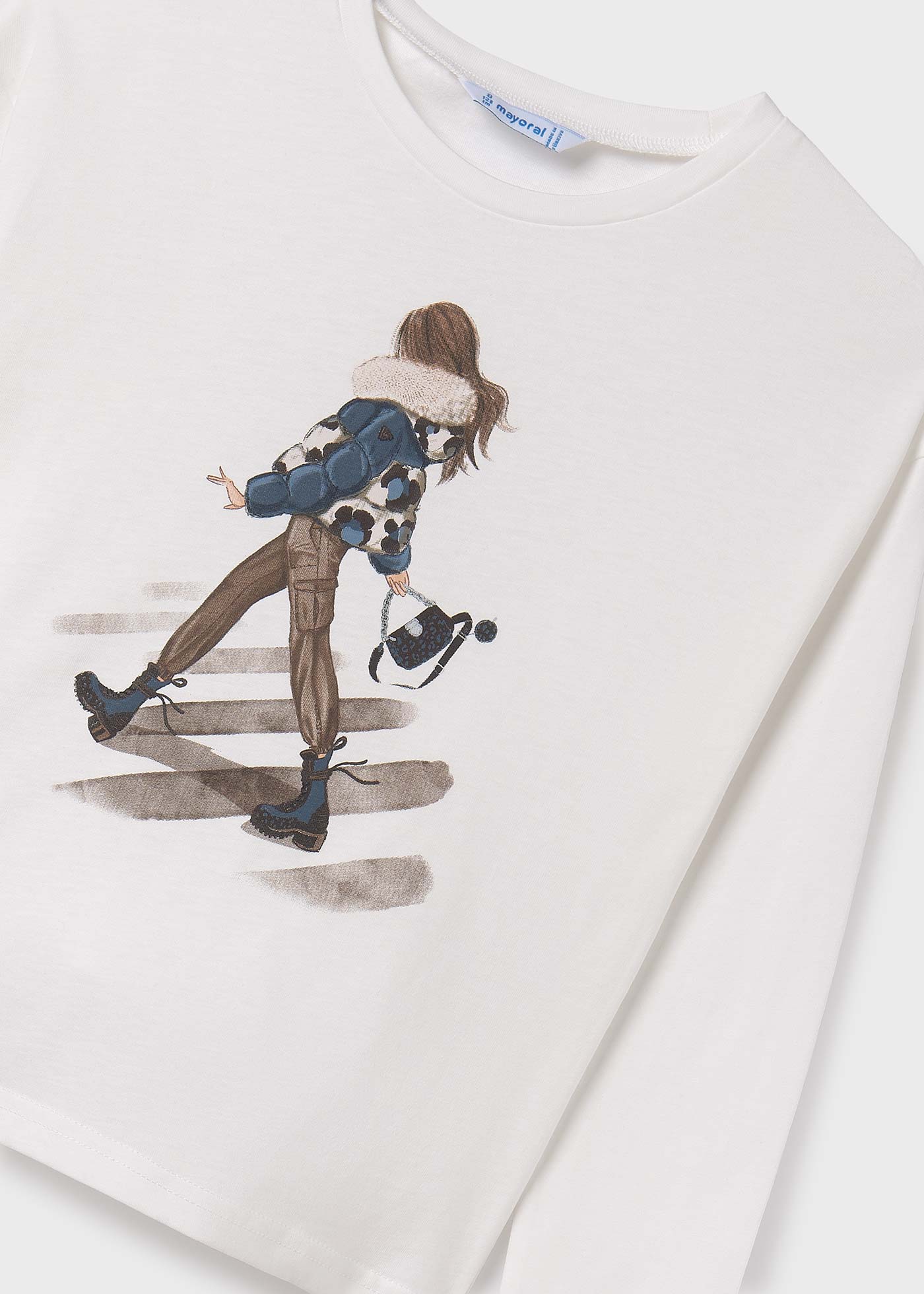 Girl Relaxed Shoulder T-Shirt