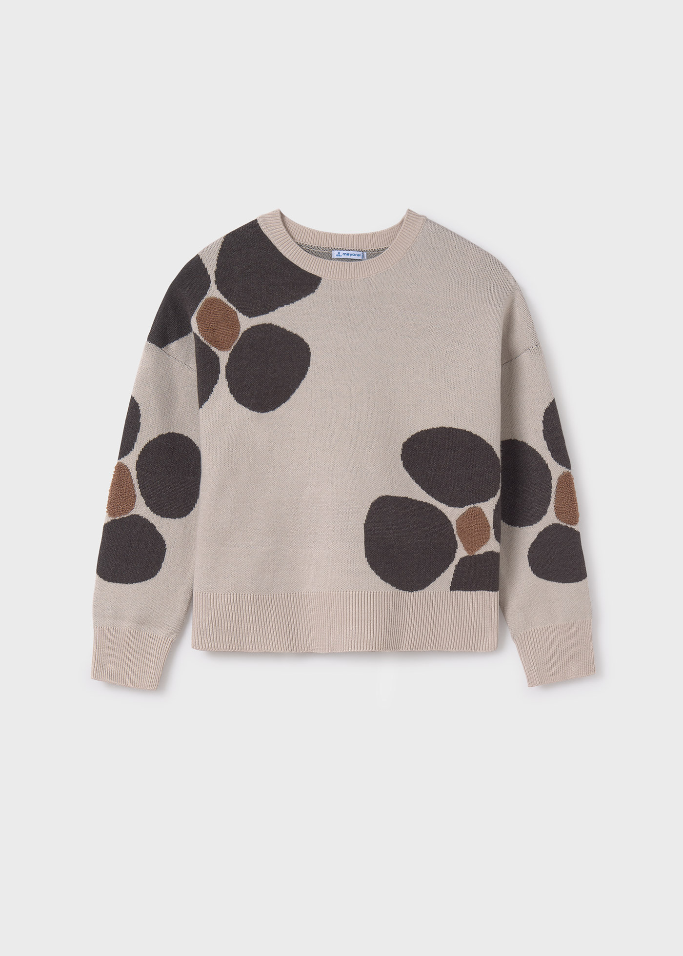 Sweter w kwiaty dla dziewczynki