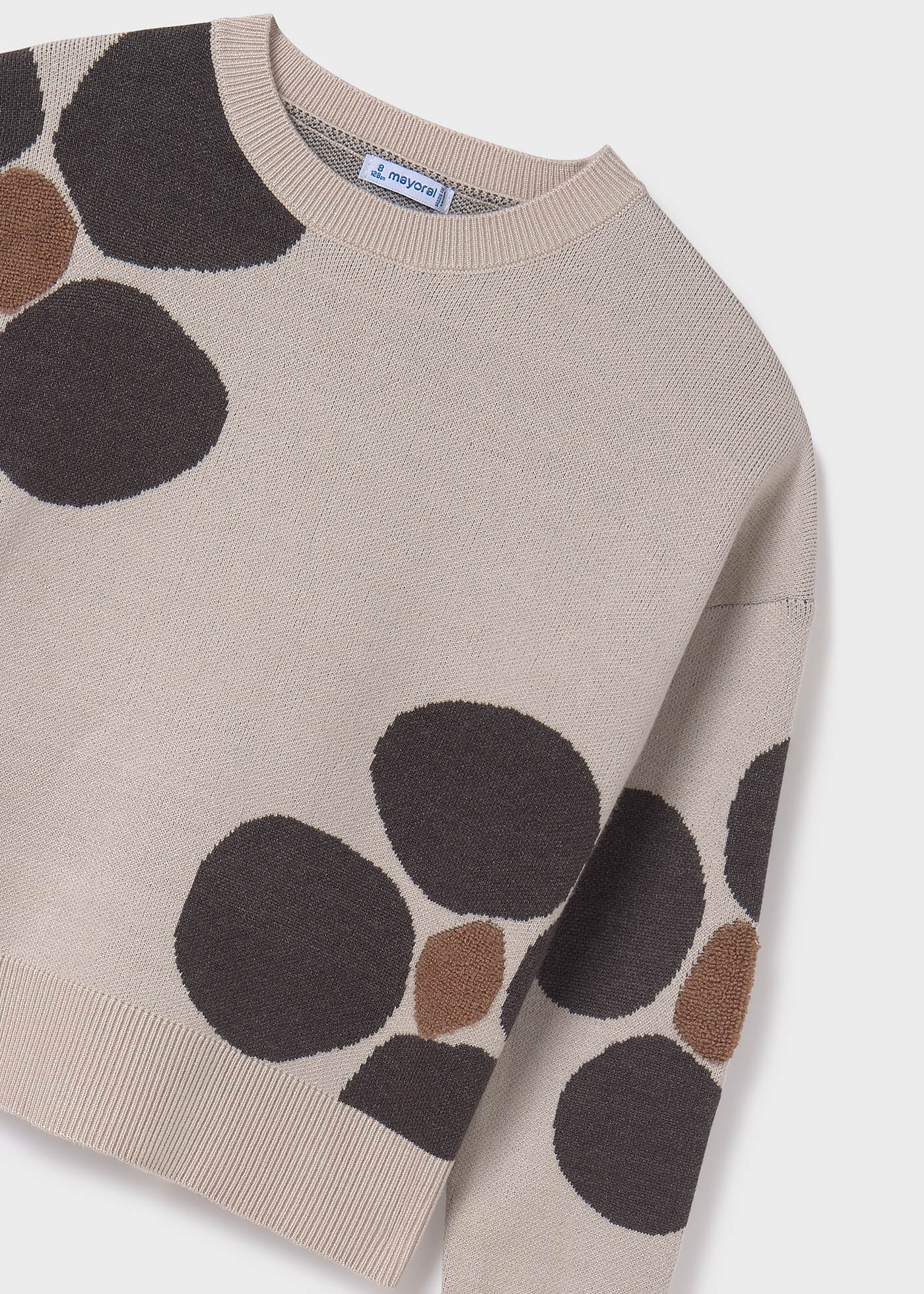 Sweter w kwiaty dla dziewczynki
