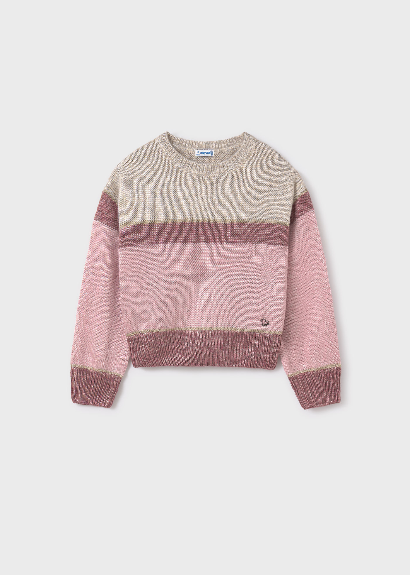 Girl Block Colour Jumper