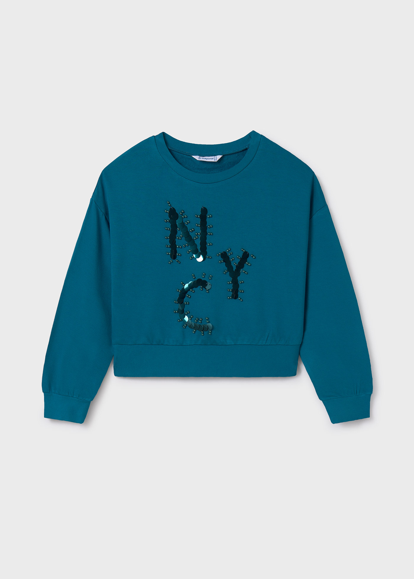 Girl Letter Applique Sweatshirt