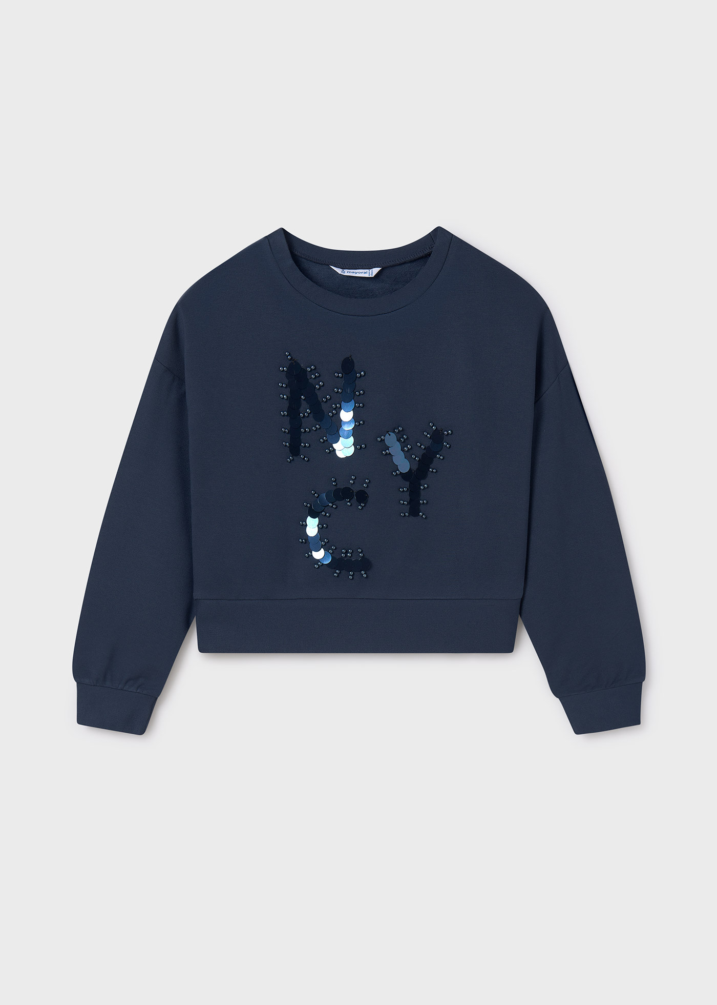 Girl Letter Applique Sweatshirt