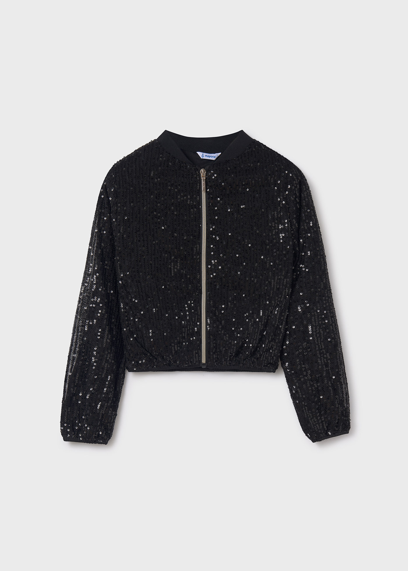 Veste bomber à paillettes fille