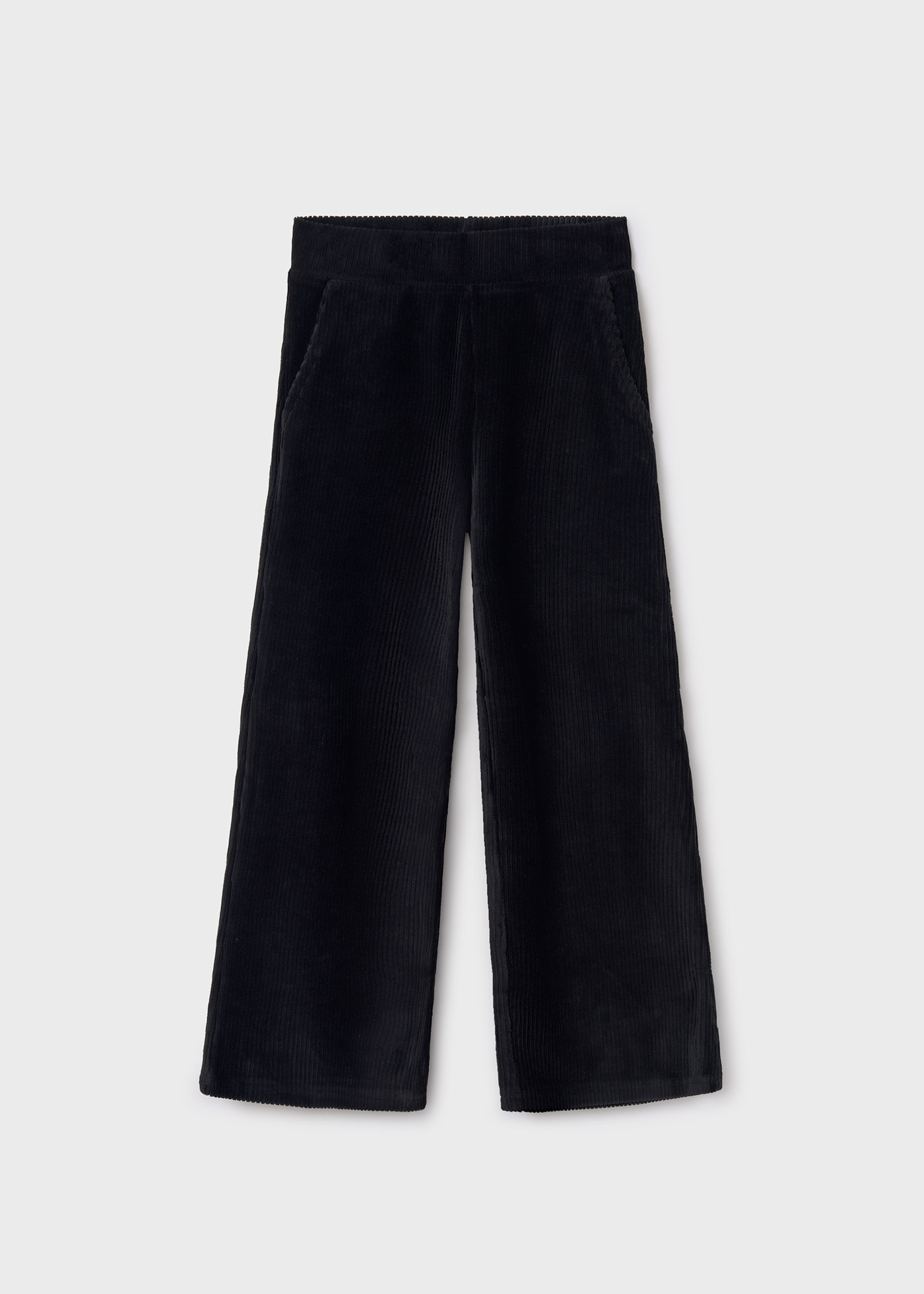 Pantalon évasé en velours côtelé fille