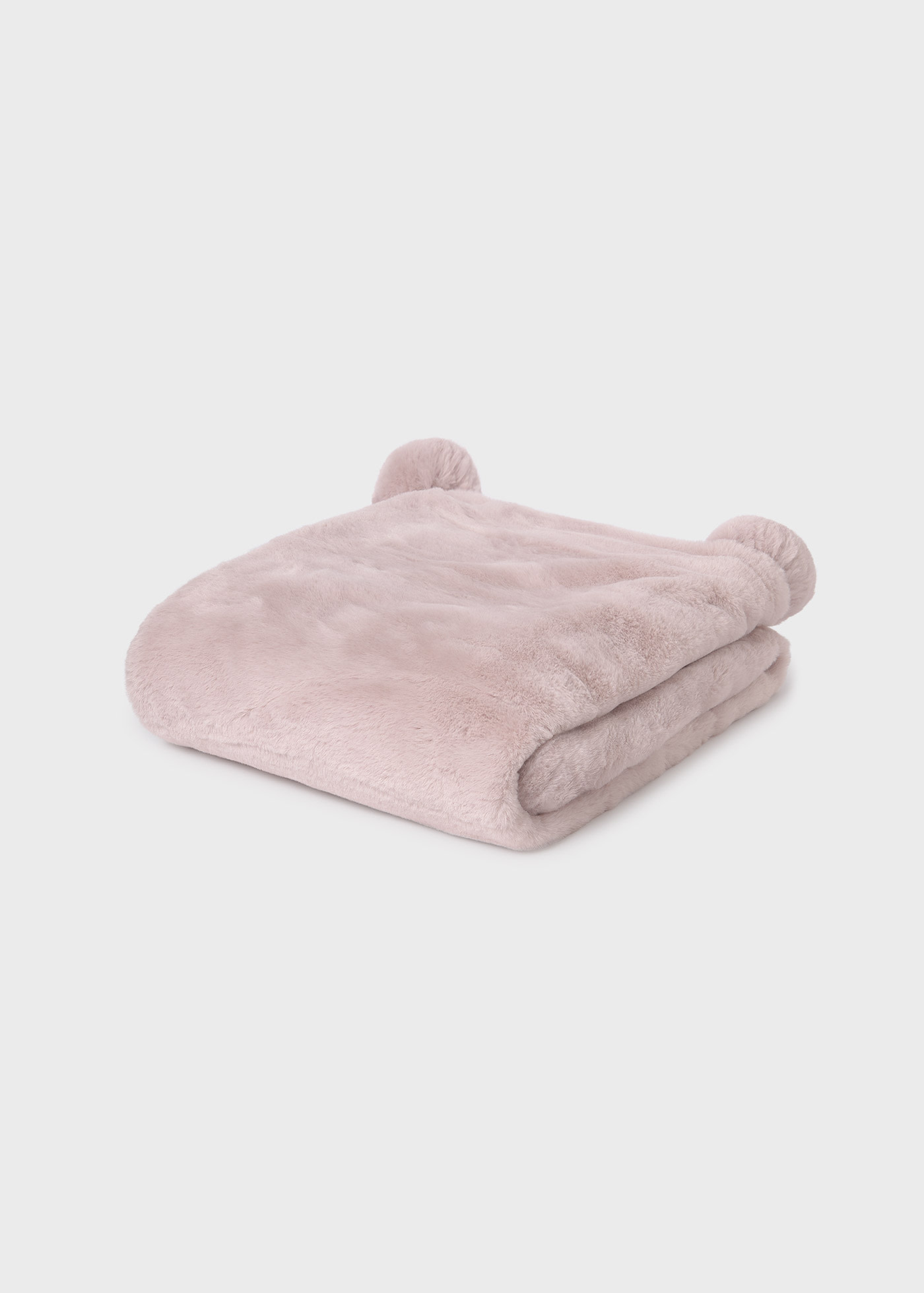 Manta pelo pompones bebé