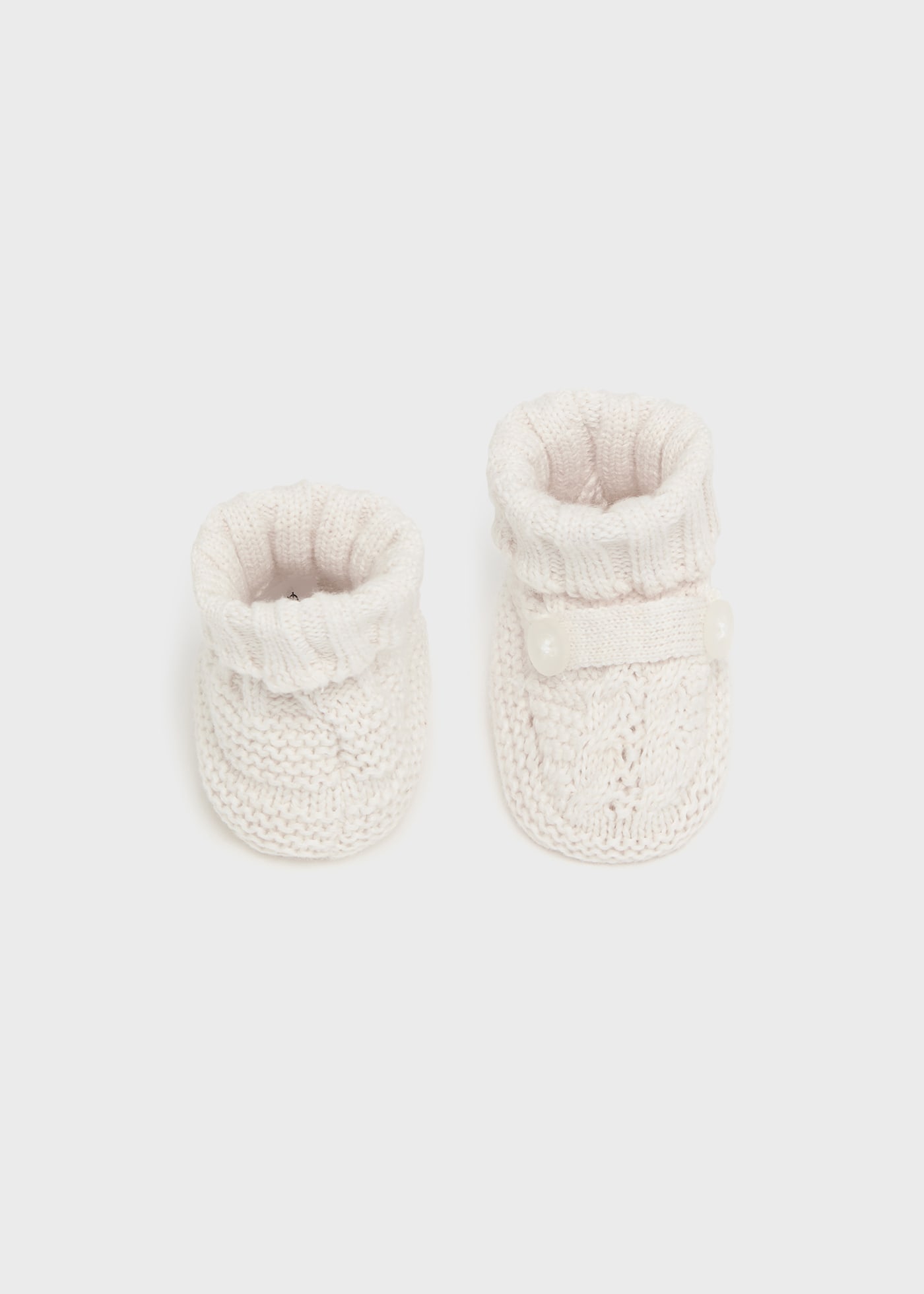 Strick-Krabbelschuhe Neugeborene Jungen