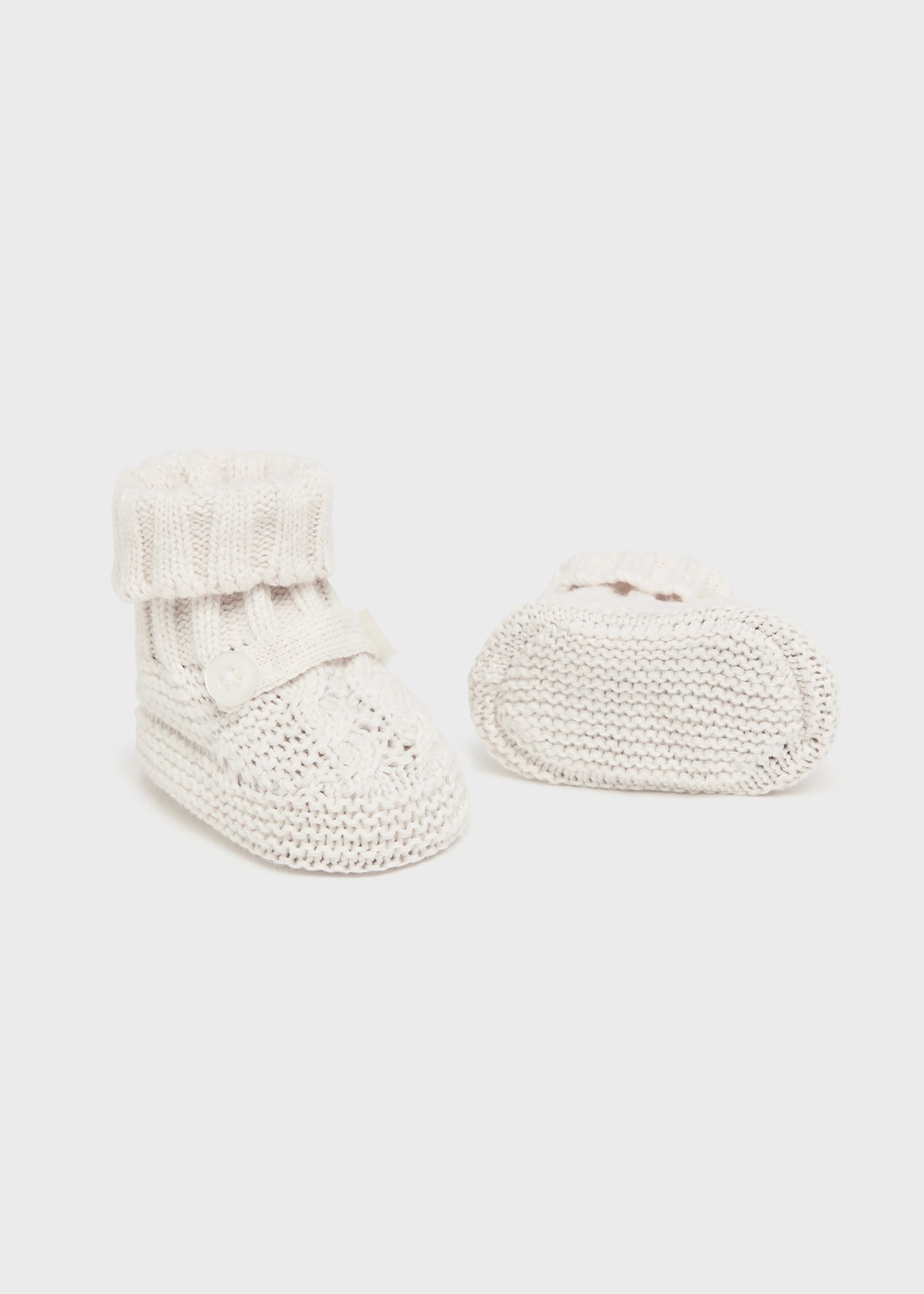 Strick-Krabbelschuhe Neugeborene Jungen