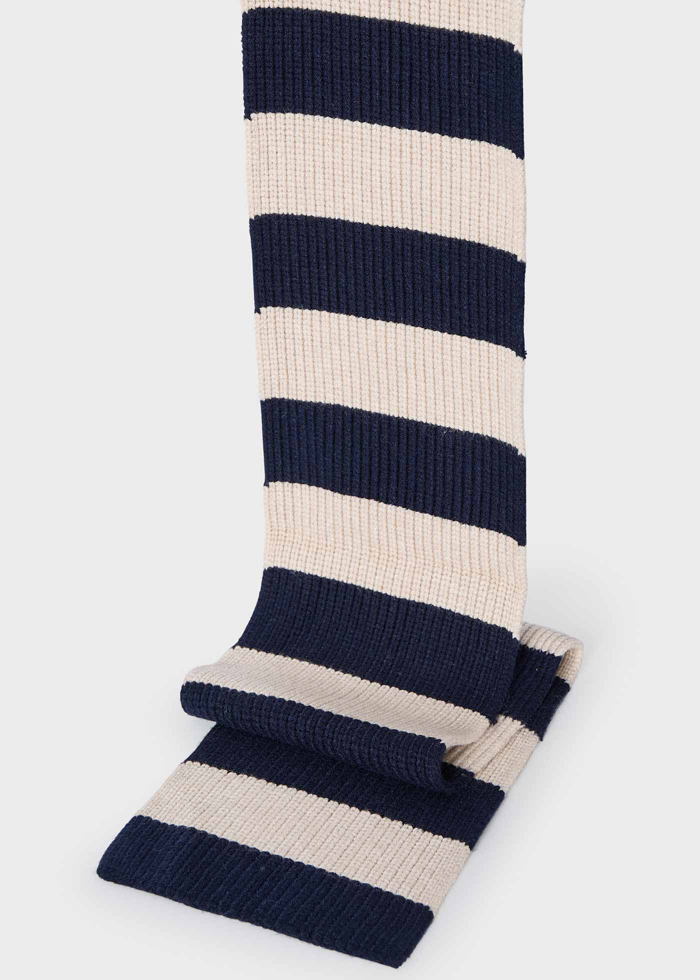 Boy Striped Hat and Scarf Set