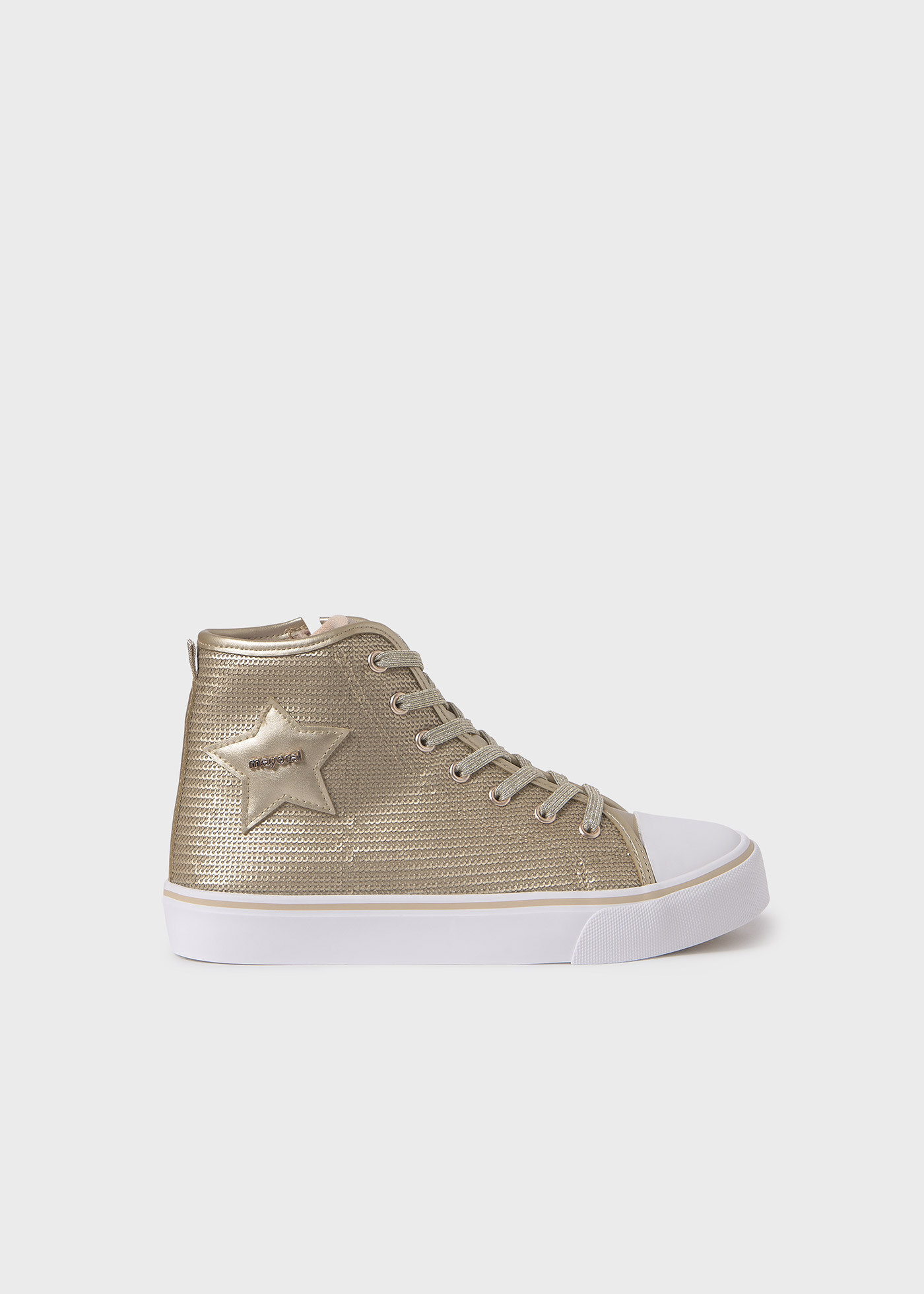 Girl Sequin High Top Sneakers