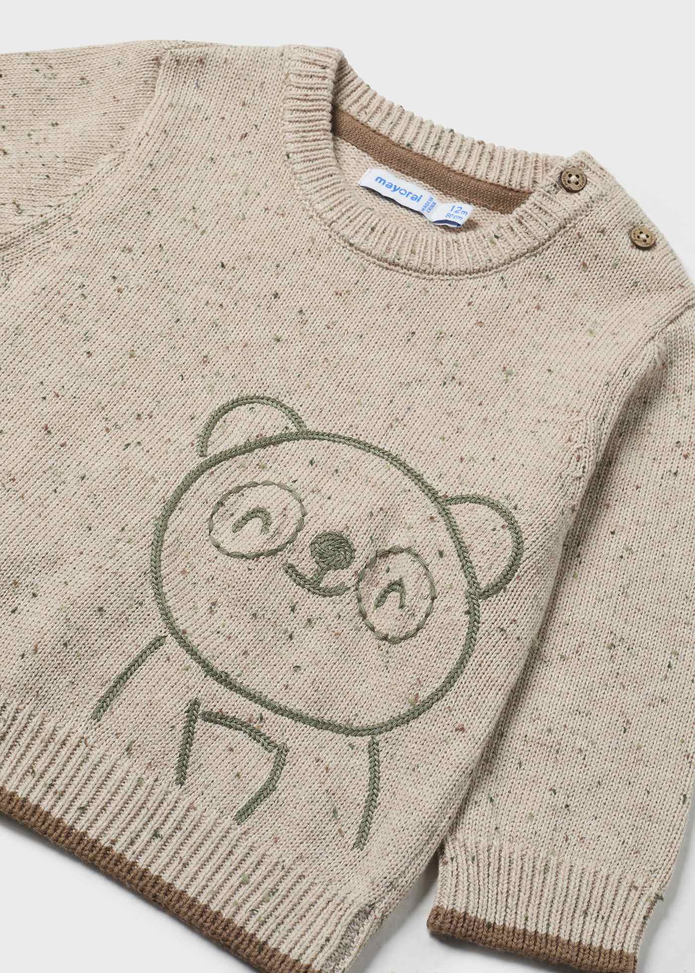 Maglione ricamo neonato