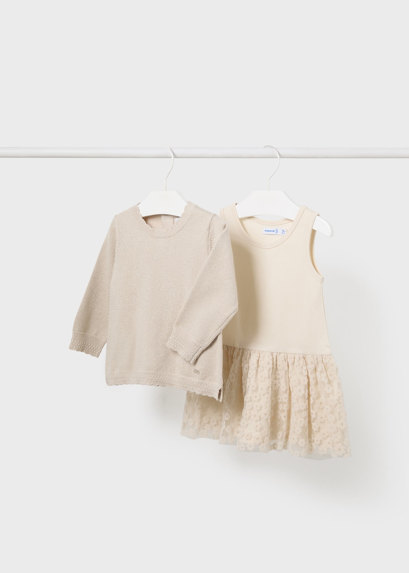 Baby Combined Tricot Dress