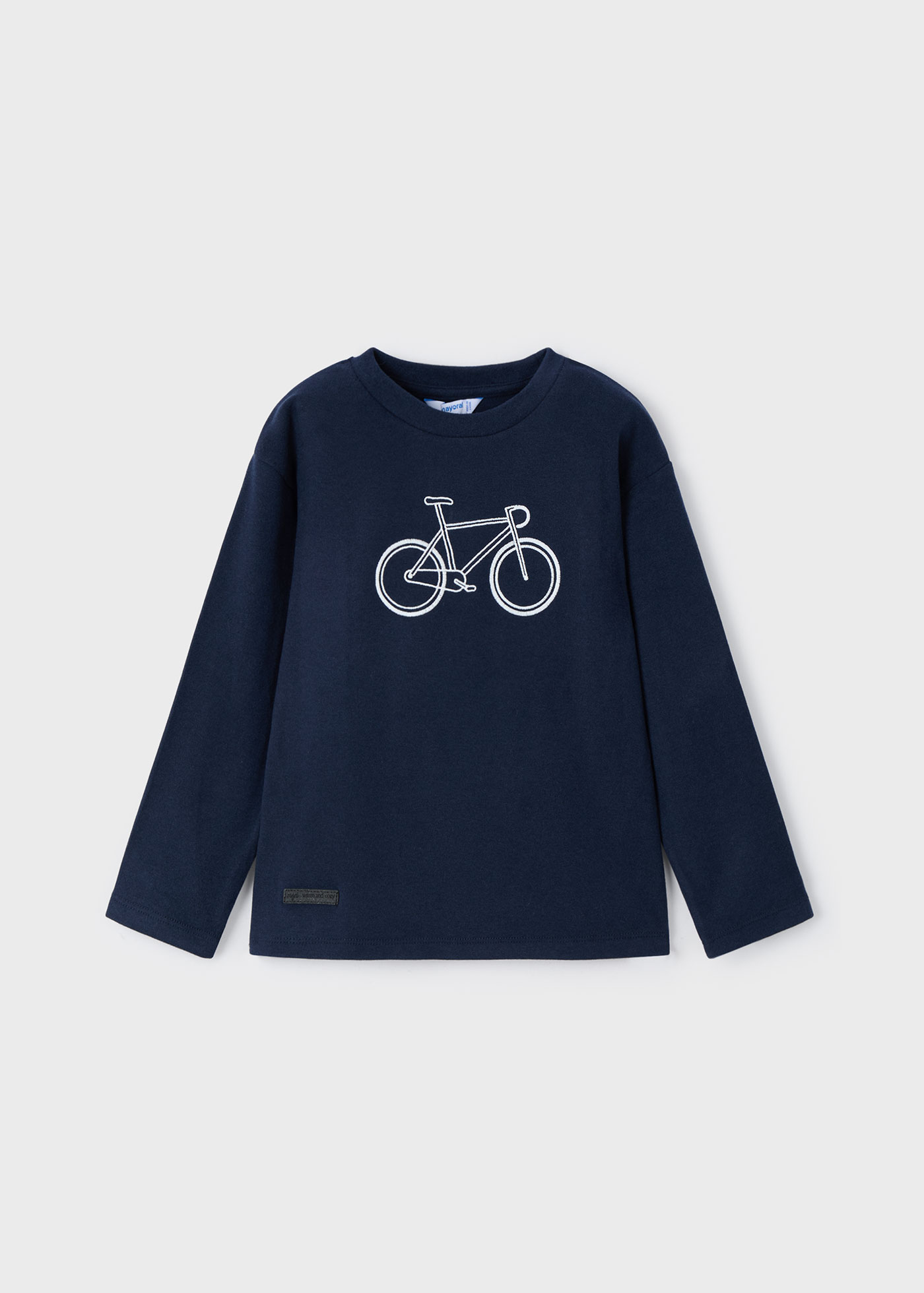 Camiseta bicicleta bordada niño