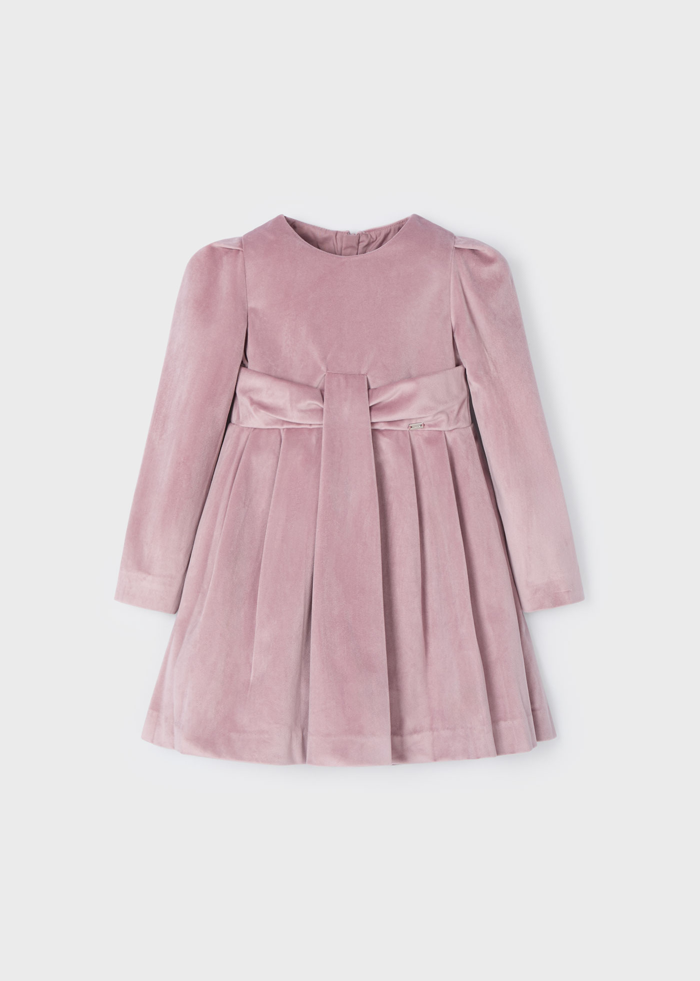 Girl Pleated Velvet Dress