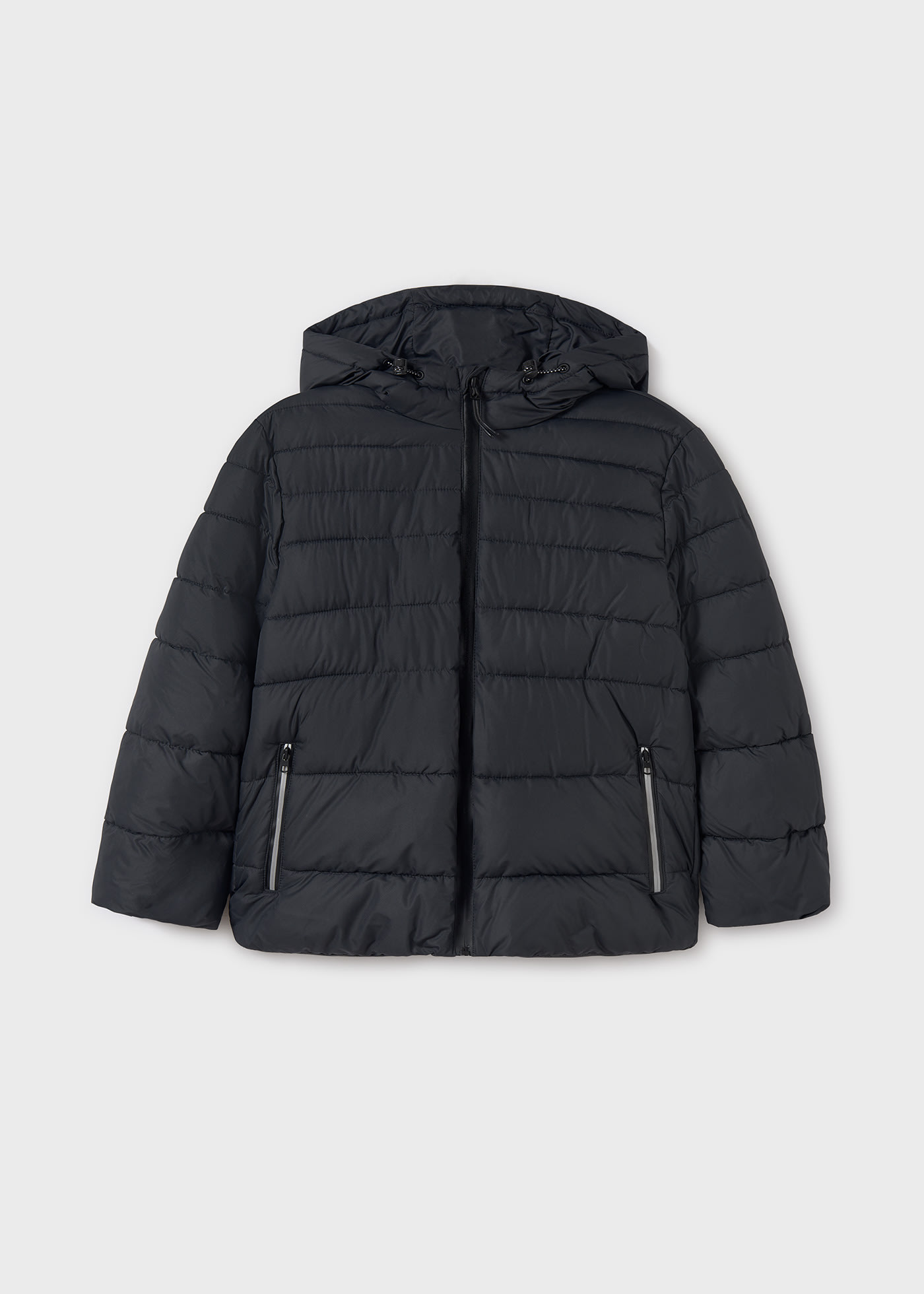 Boy Puffer Coat with Reflective Details