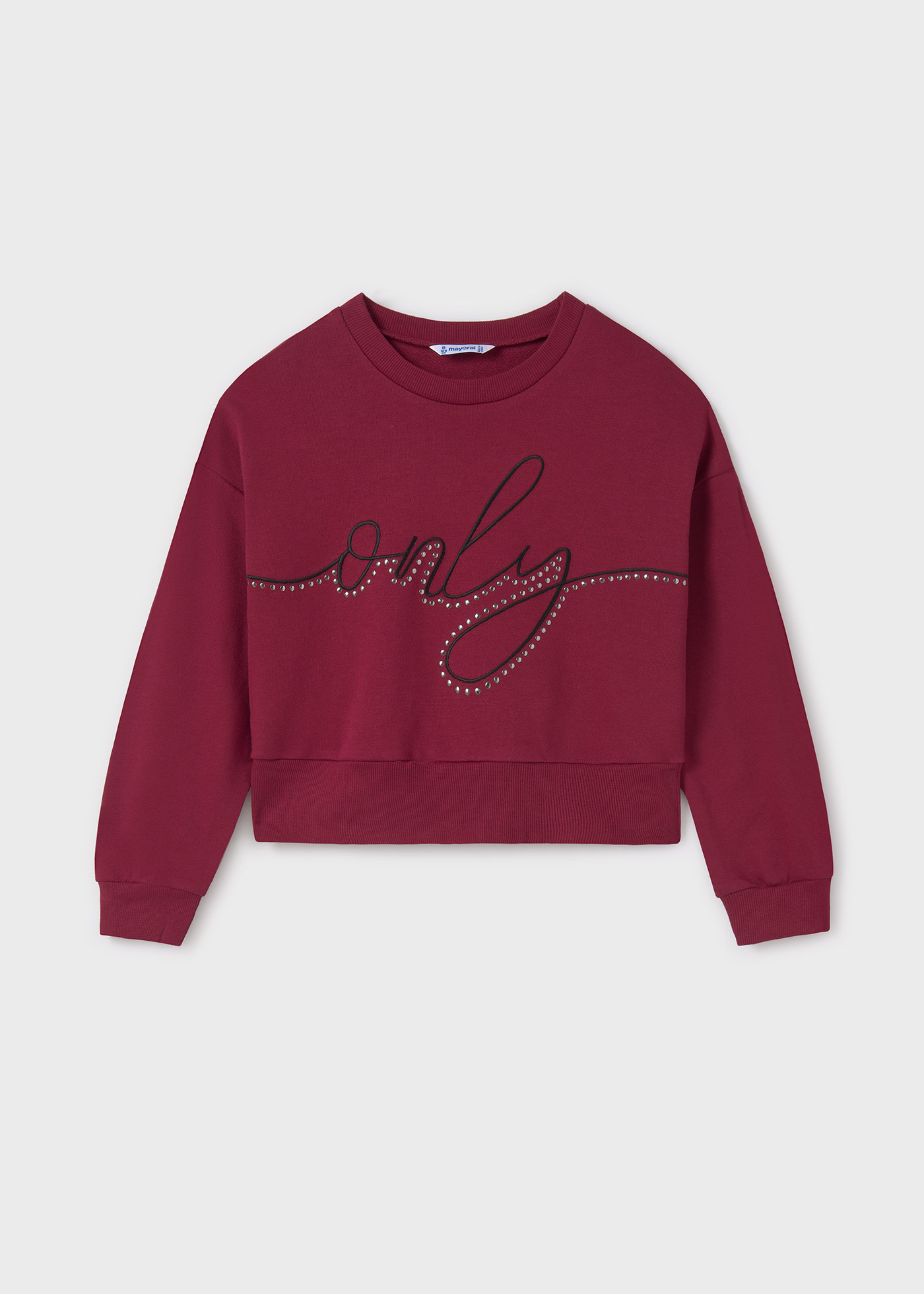 Girl Text Print Sweatshirt