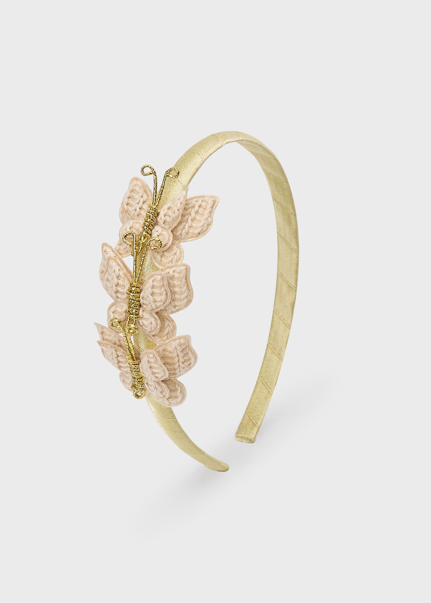 Diadema mariposas tejidas niña