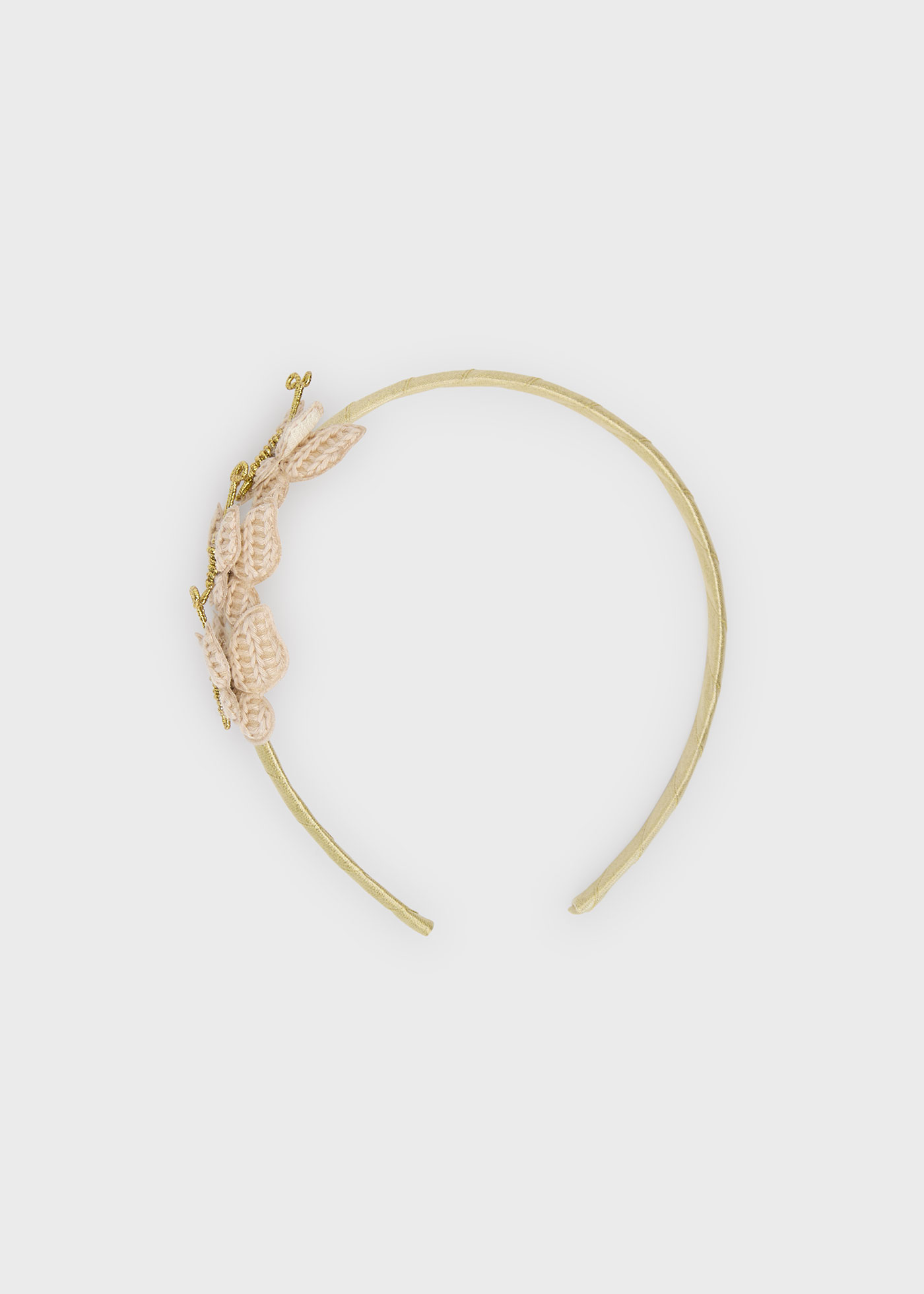 Diadema mariposas tejidas niña