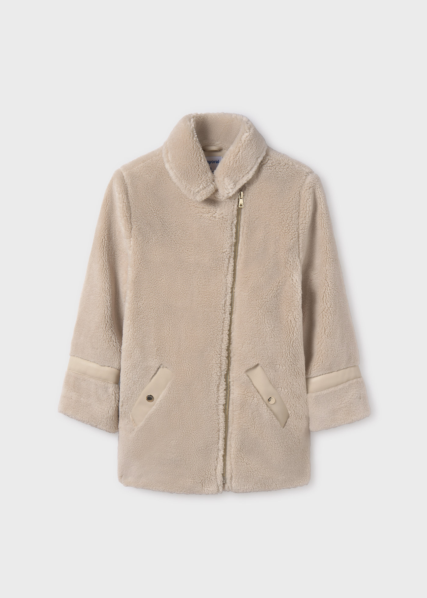 Manteau en fausse peau de mouton