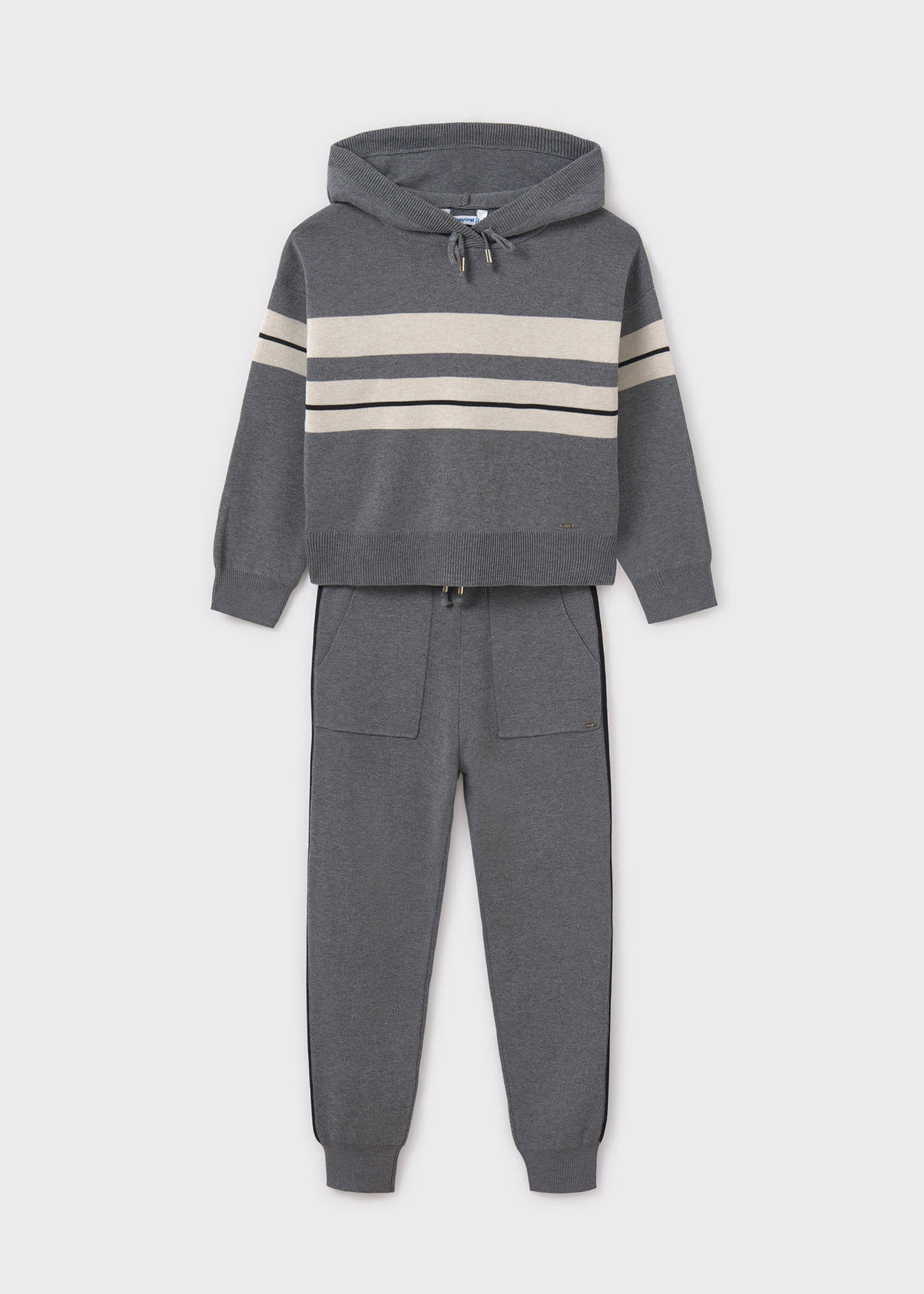 Girl Striped Tracksuit Set