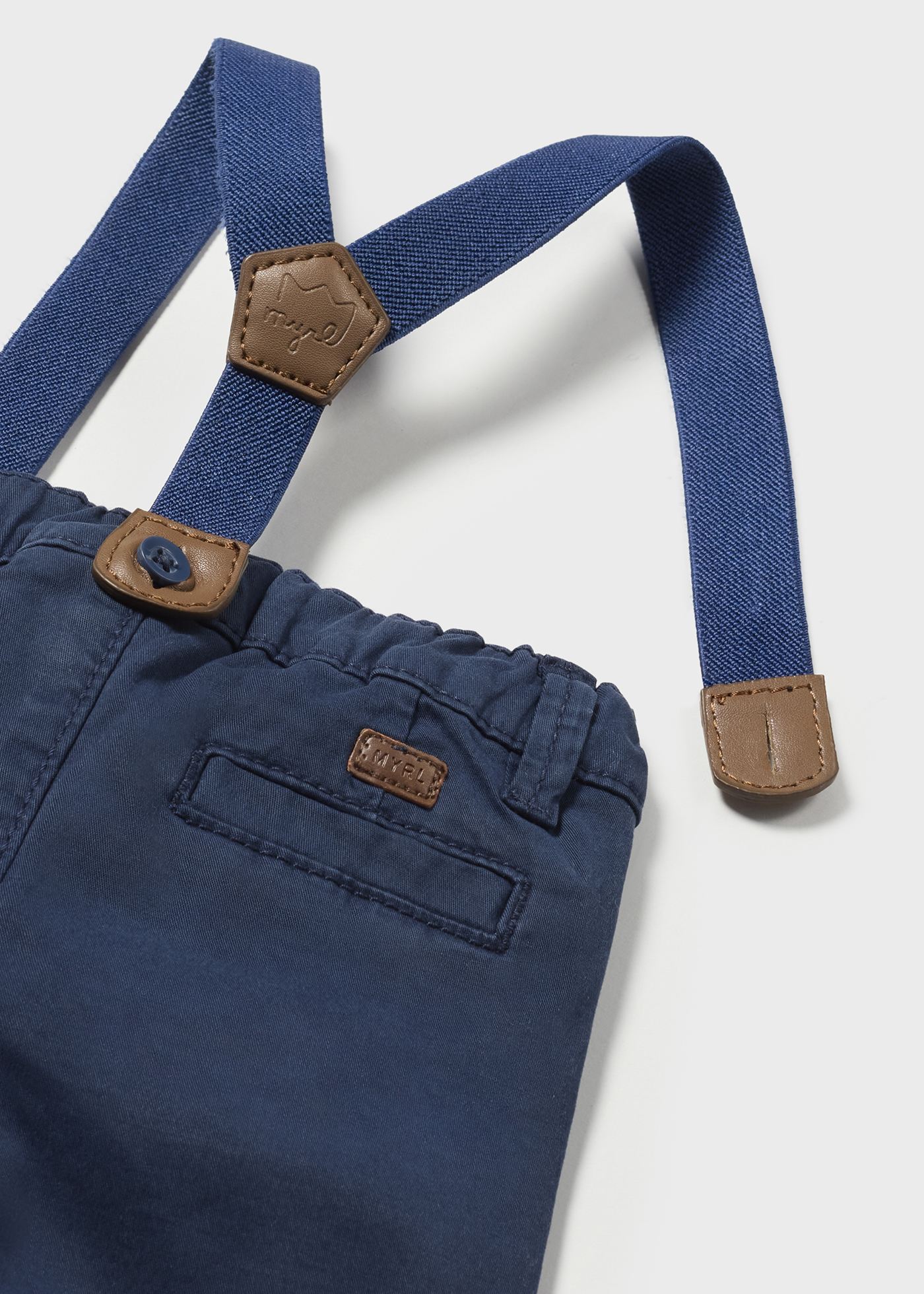 Pantalone bretelle neonato