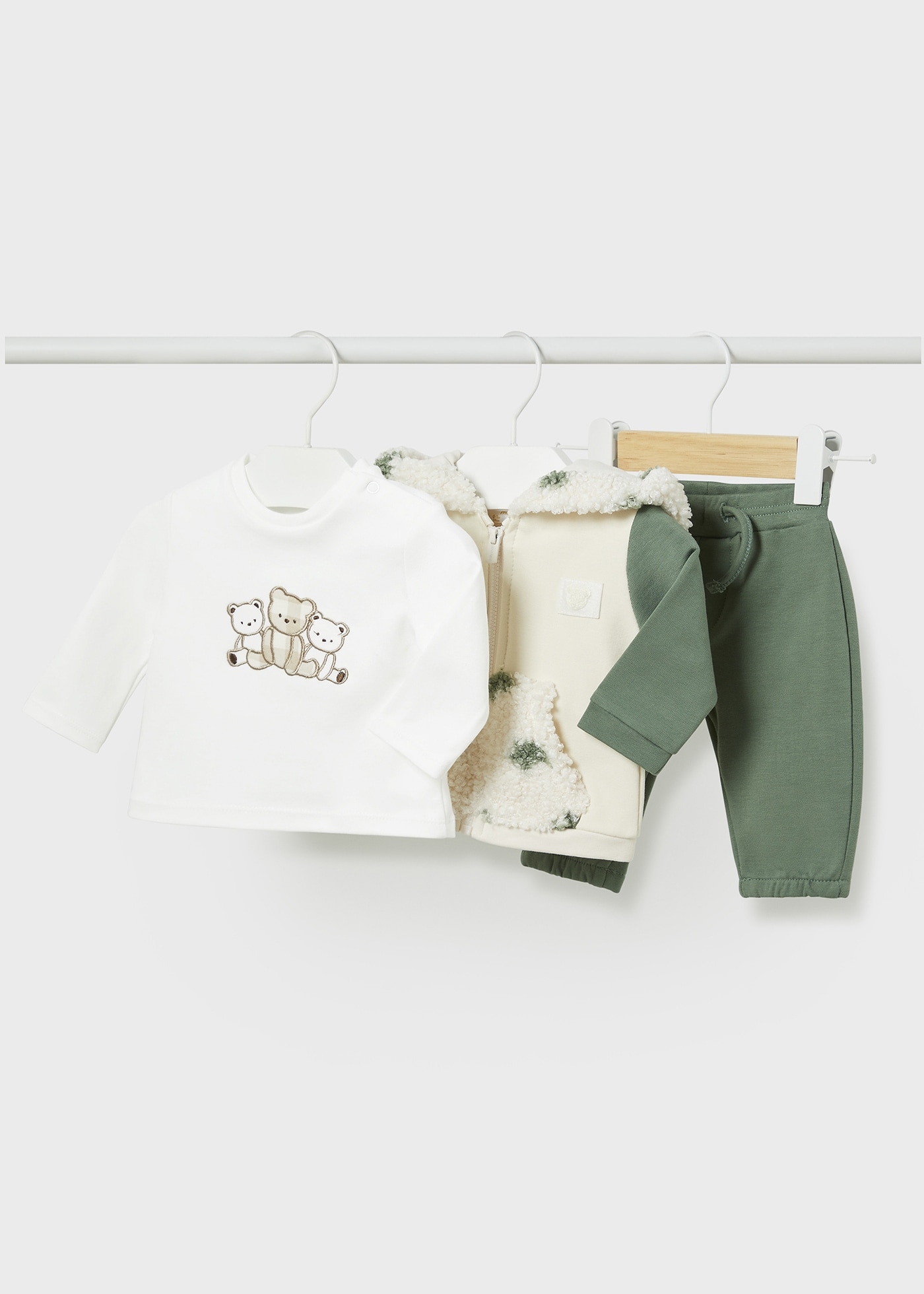 Newborn Boy 4 Piece Tracksuit Set Forest Mayoral