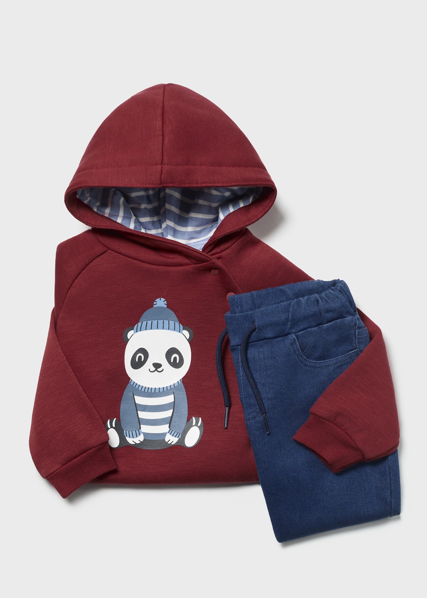 Baby Jeans with Hoodie Set