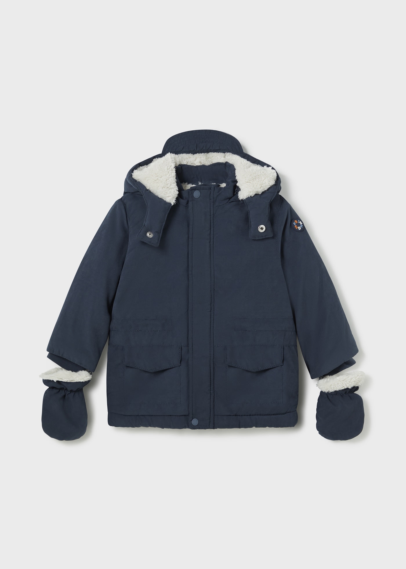 Manteau avec moufles bébé