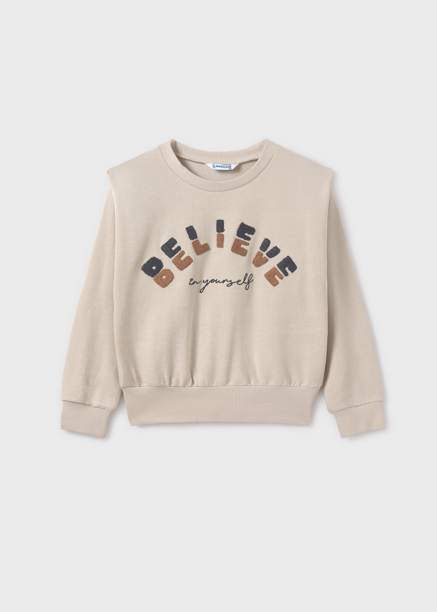 Girl Sweatshirt with Shoulder Pads