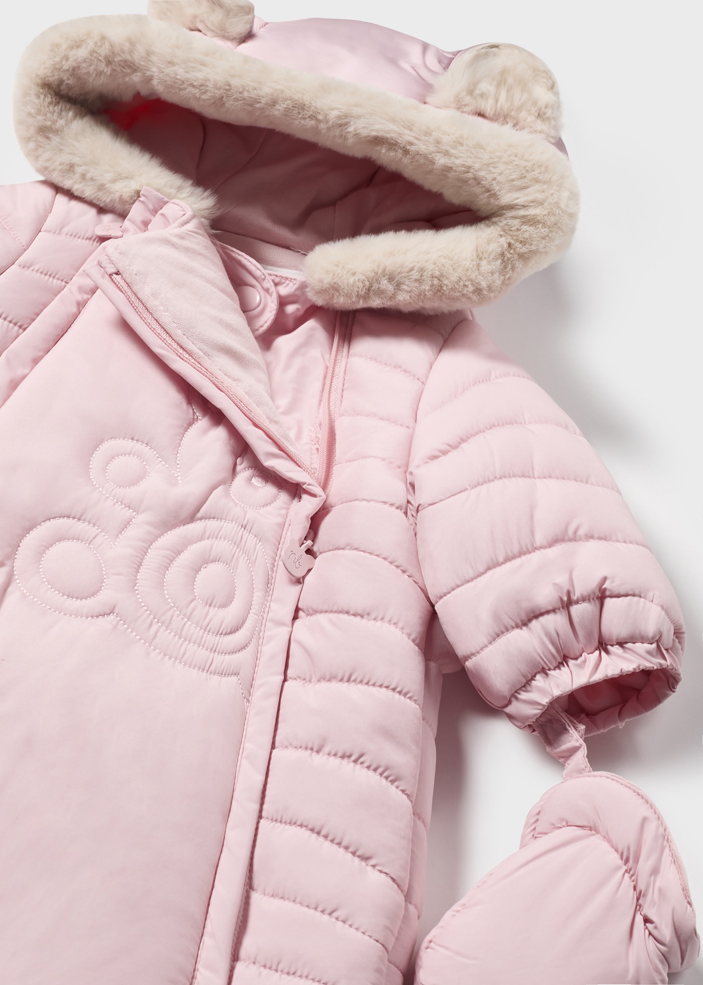 Newborn Boy Microfibre Snowsuit