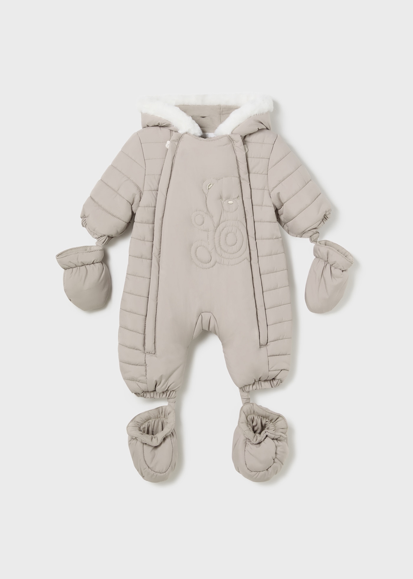 Newborn Boy Microfibre Snowsuit