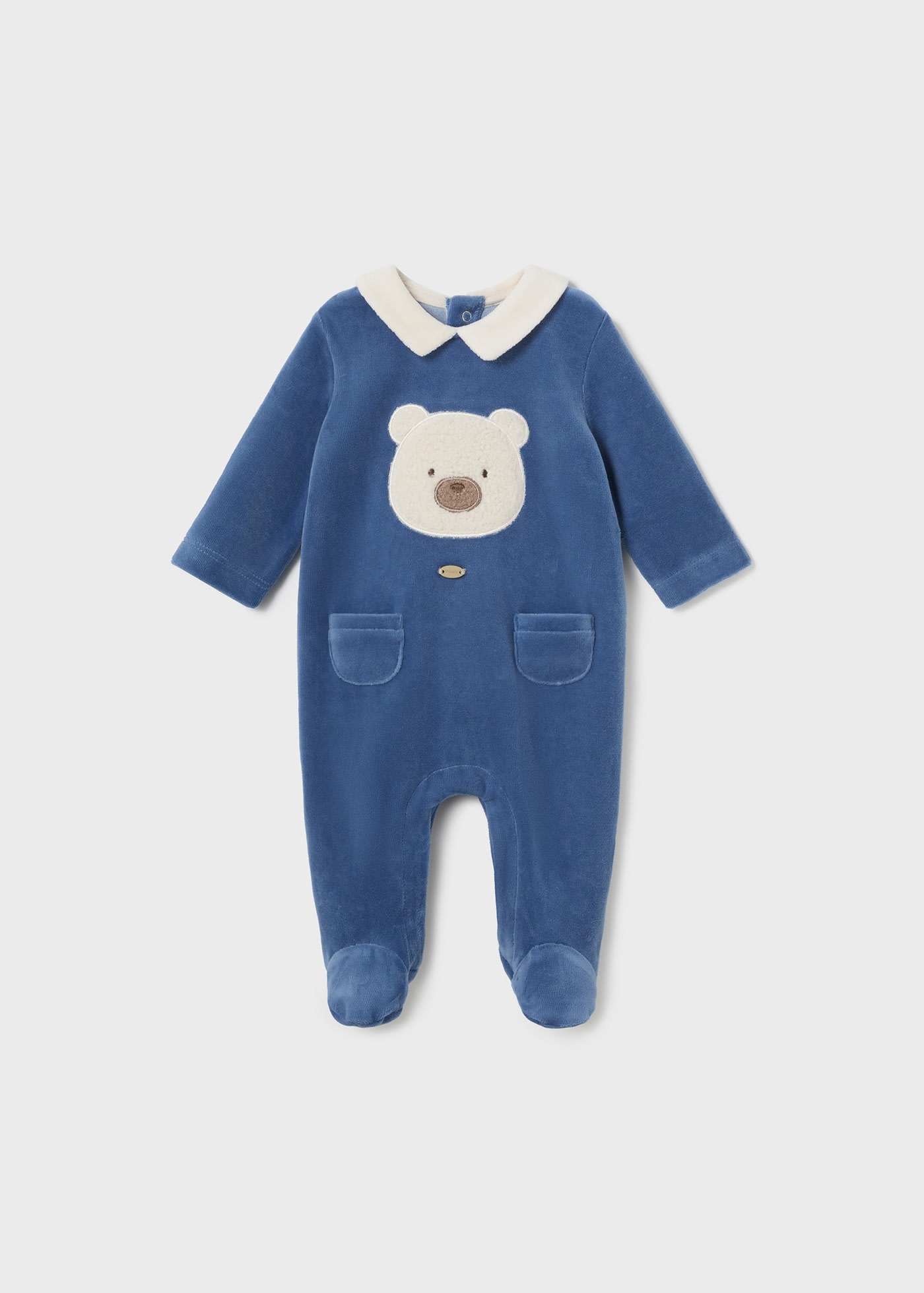 Newborn Boy Romper with Collar