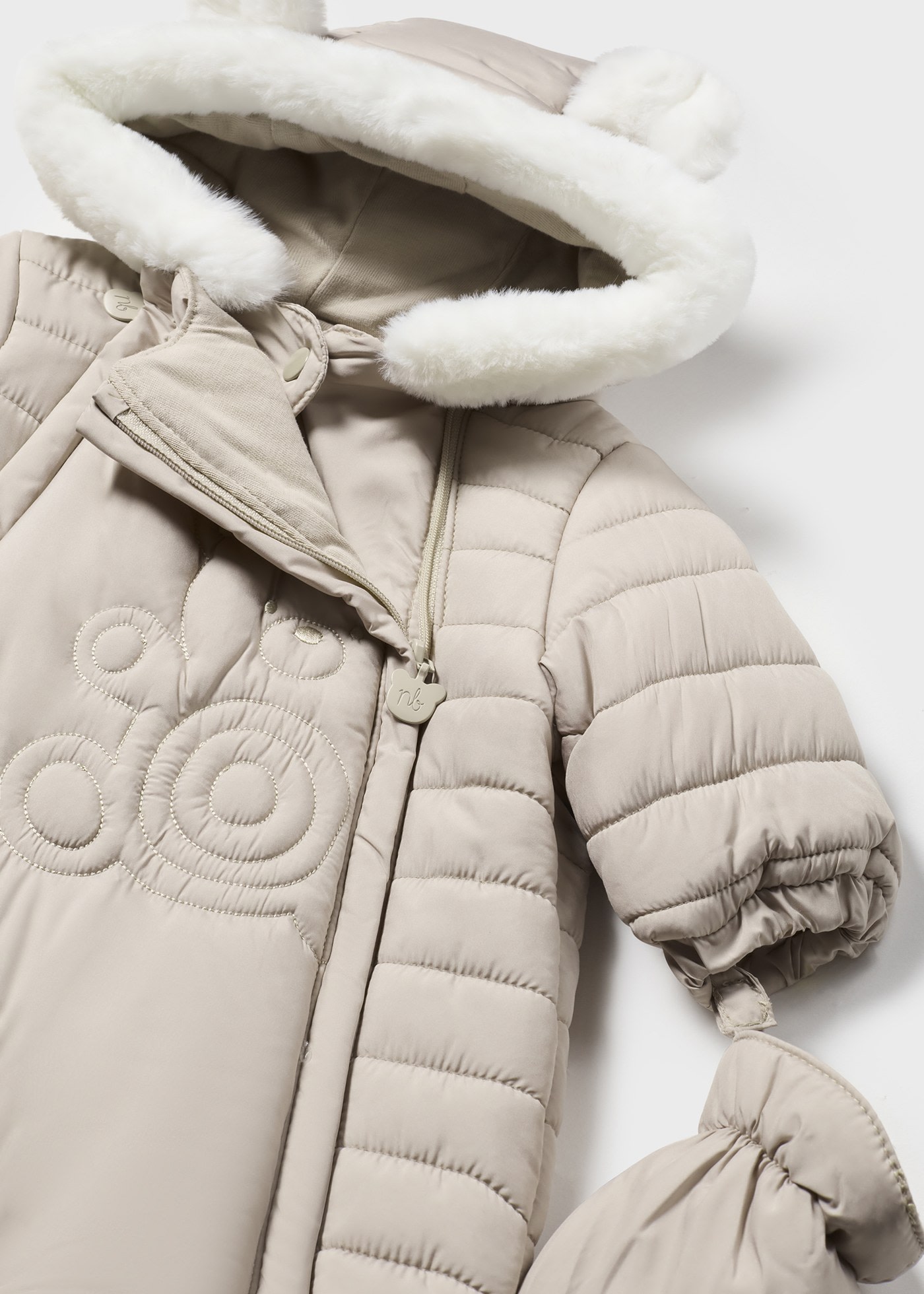 Newborn Boy Microfibre Snowsuit