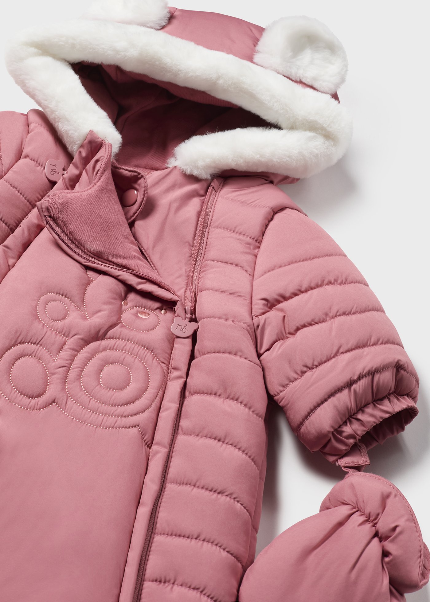 Newborn Boy Microfibre Snowsuit