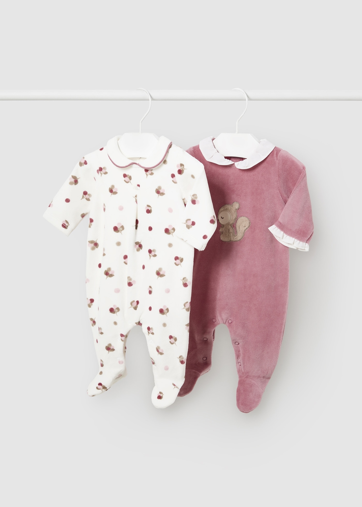 Newborn Girl Set of 2 Rompers